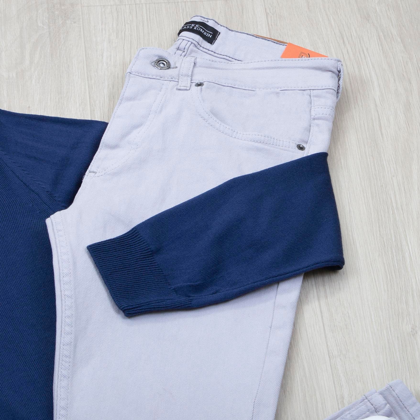 Lacivert Triko Kazak Pantolon Ayakkabı Kombin