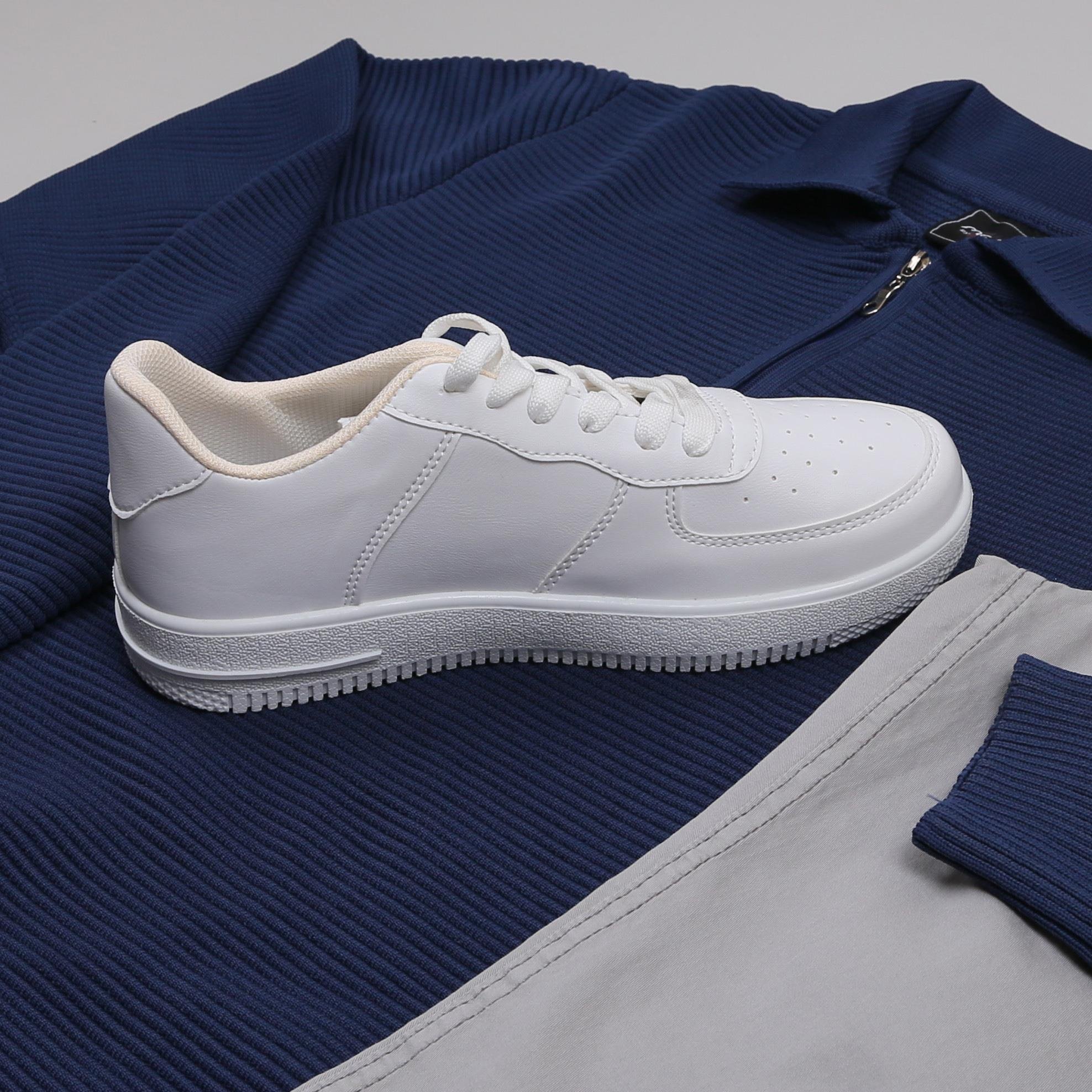 lacivert  triko polo yaka kombini