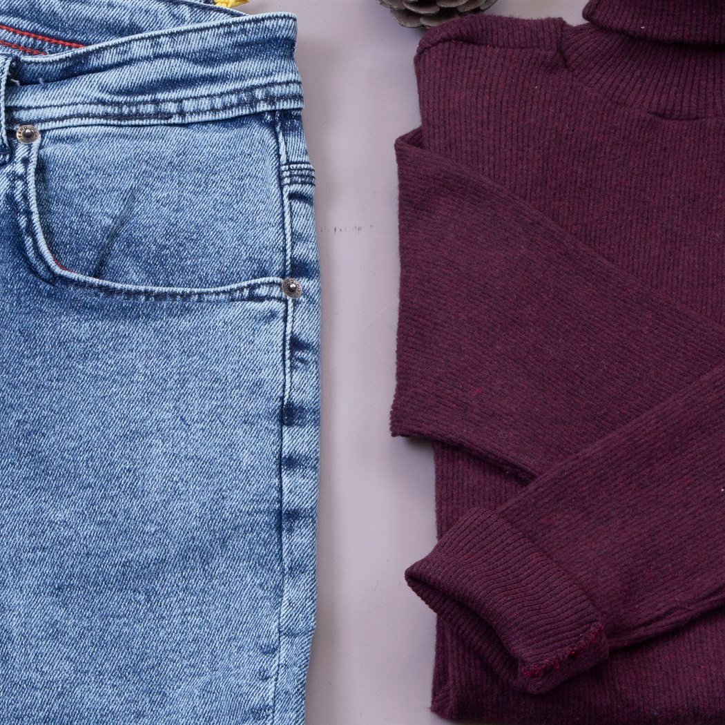 Lacivert Uzun Kaşe Kaban Kazak Pantolon Bot Kombin