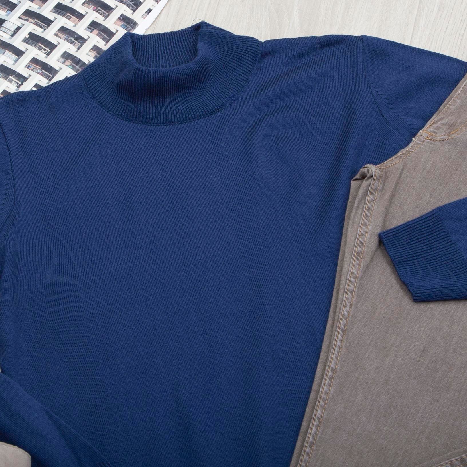 Lacivert Yarım Balıkçı Triko Kazak Pantolon Bot Kombin