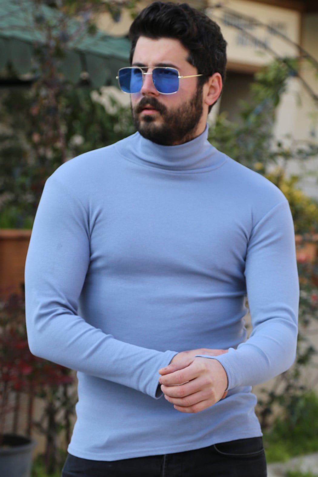 Boğazlı çelik mavi body