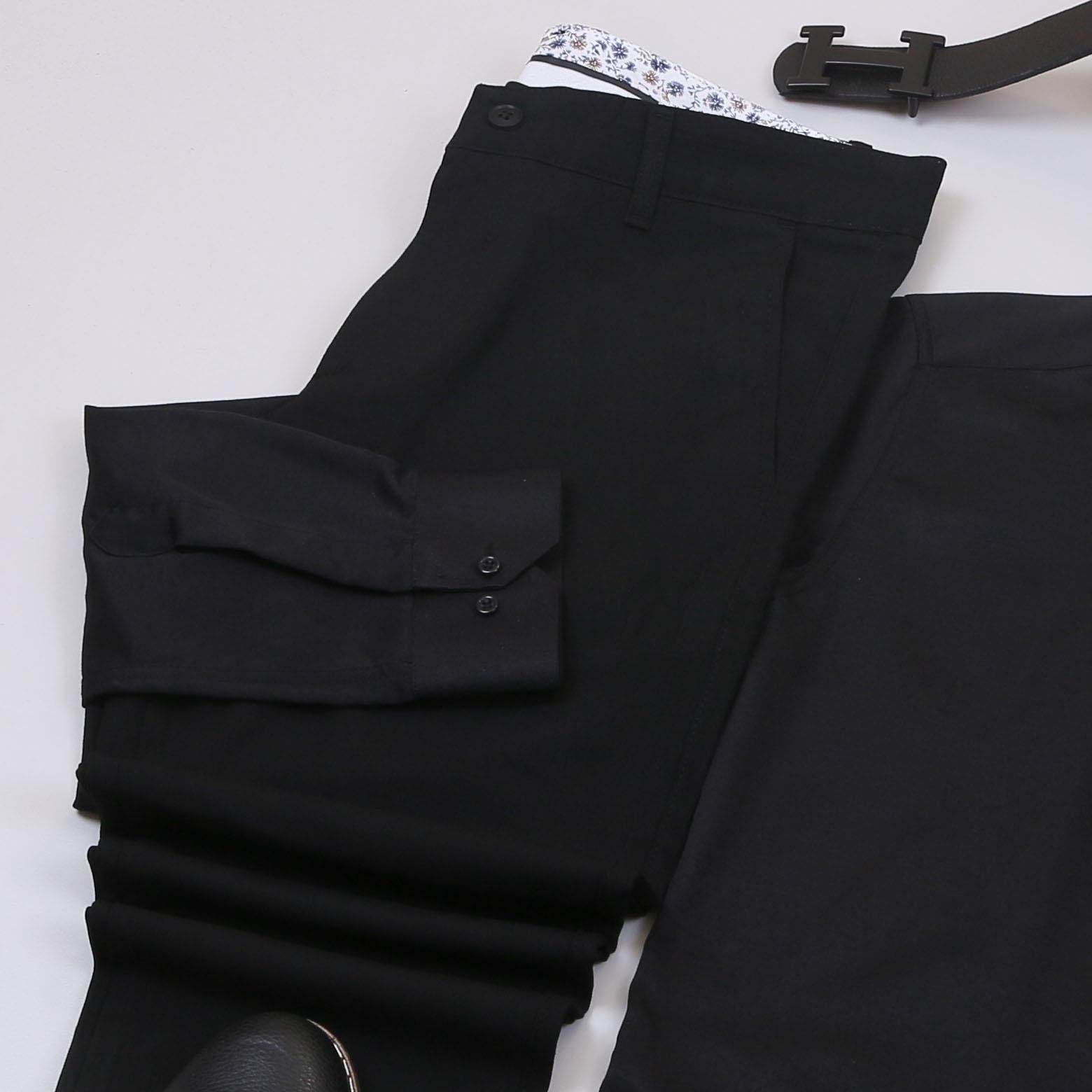 Mavi Dik Yaka Blazer Ceket Gömlek Pantolon Ayakkabı Kombin