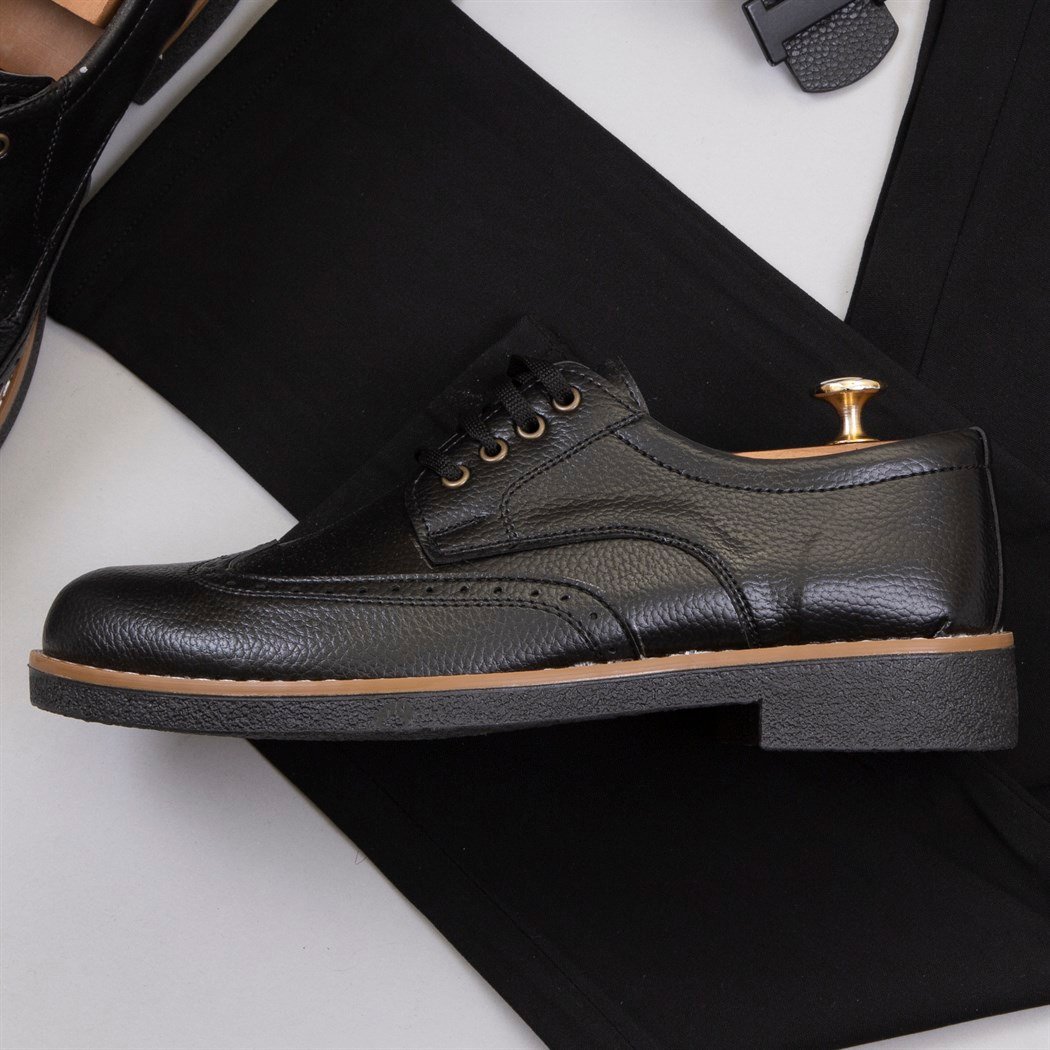 Mavi Dik Yaka Ceket Gömlek Pantolon Ayakkabı