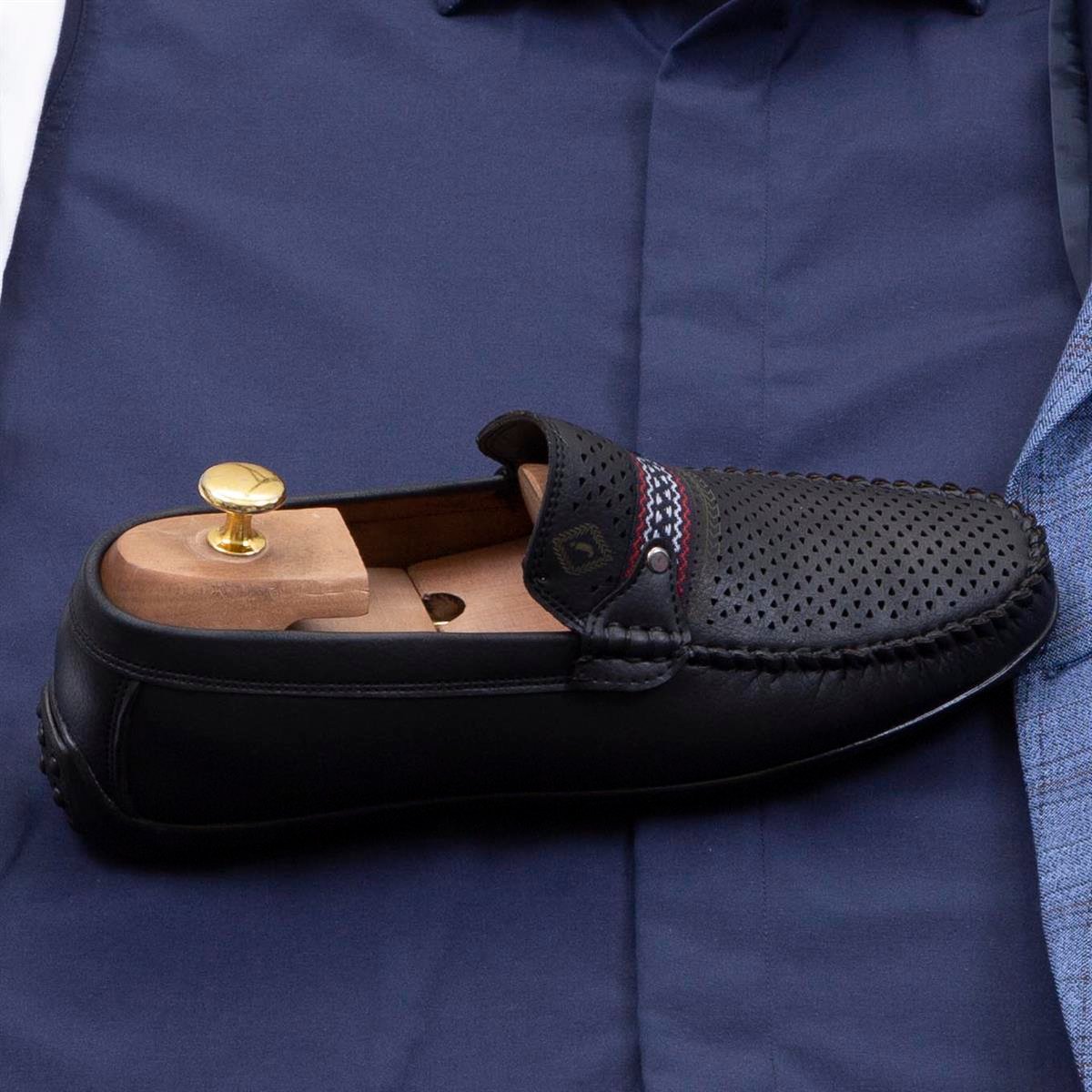 Mavi Ekoseli Blazer Ceket Gömlek Pantolon Ayakkabı Kombin