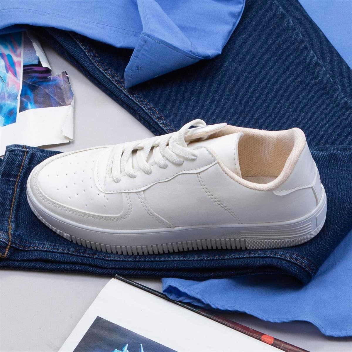 Mavi Gömlek Pantolon Ayakkabı Kombin