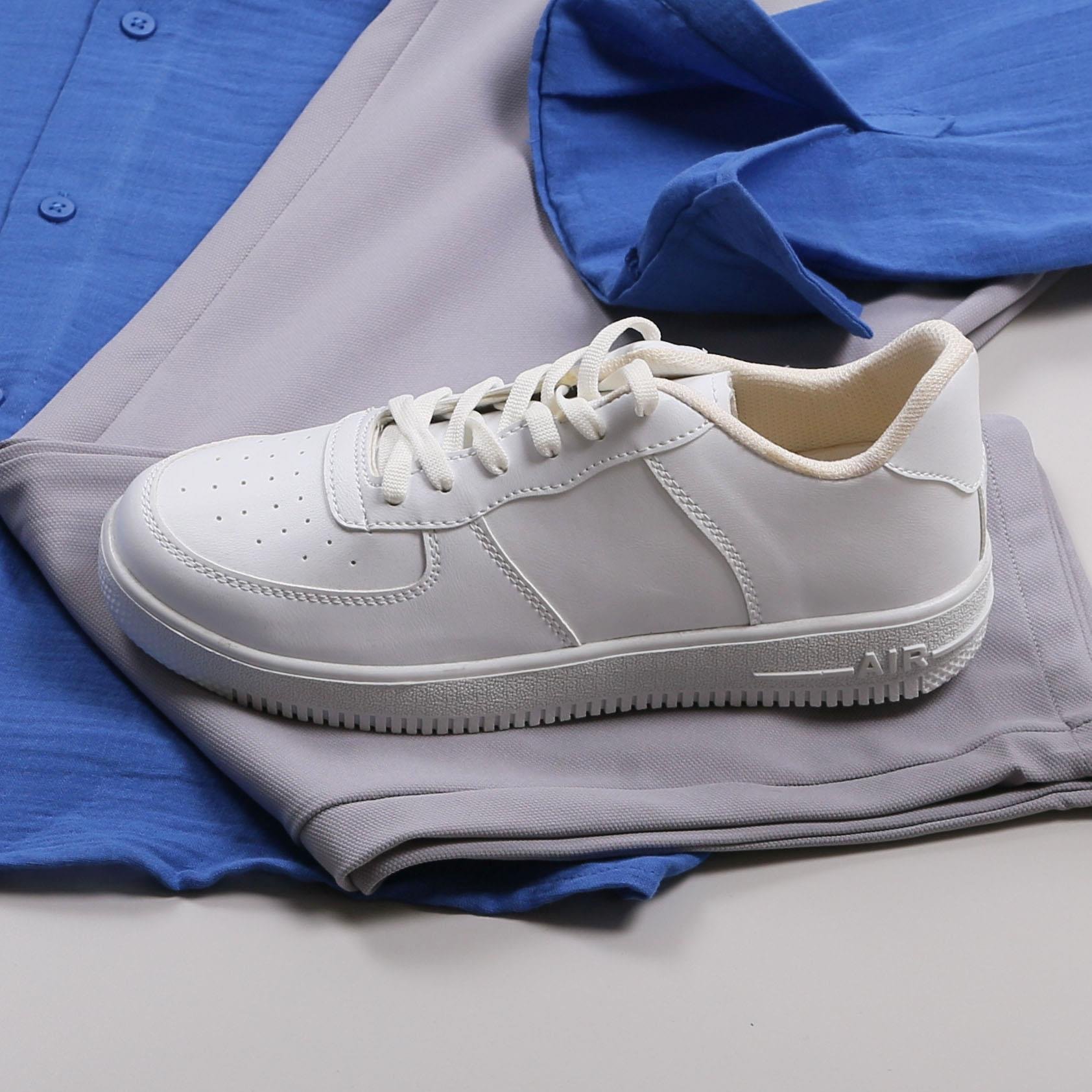 Mavi Gömlek Pantolon Ayakkabı Kombin