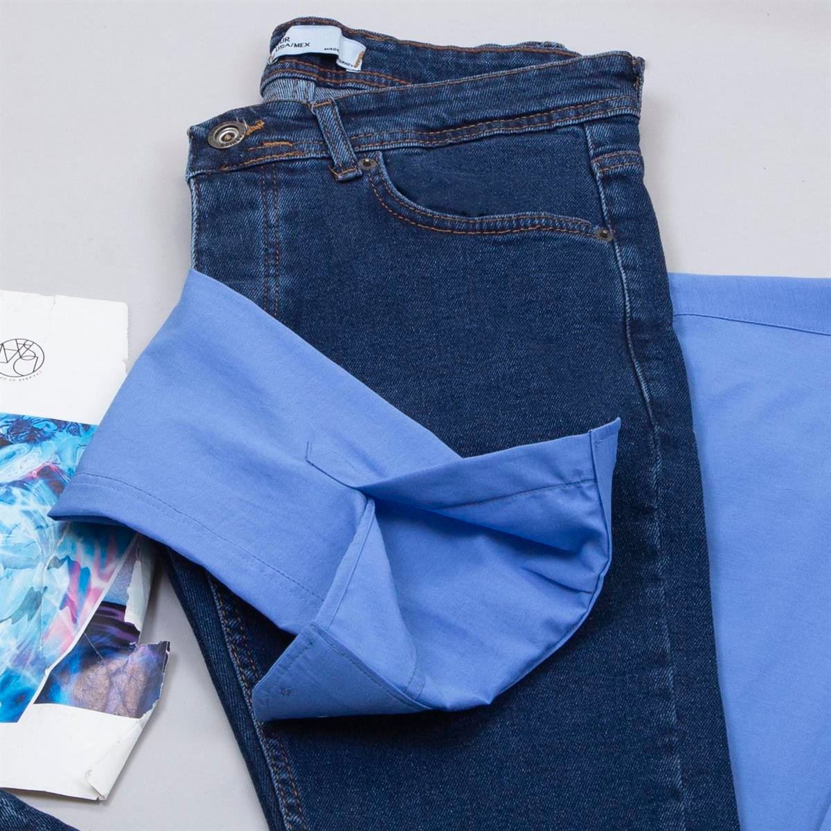 Mavi Gömlek Pantolon Ayakkabı Kombin