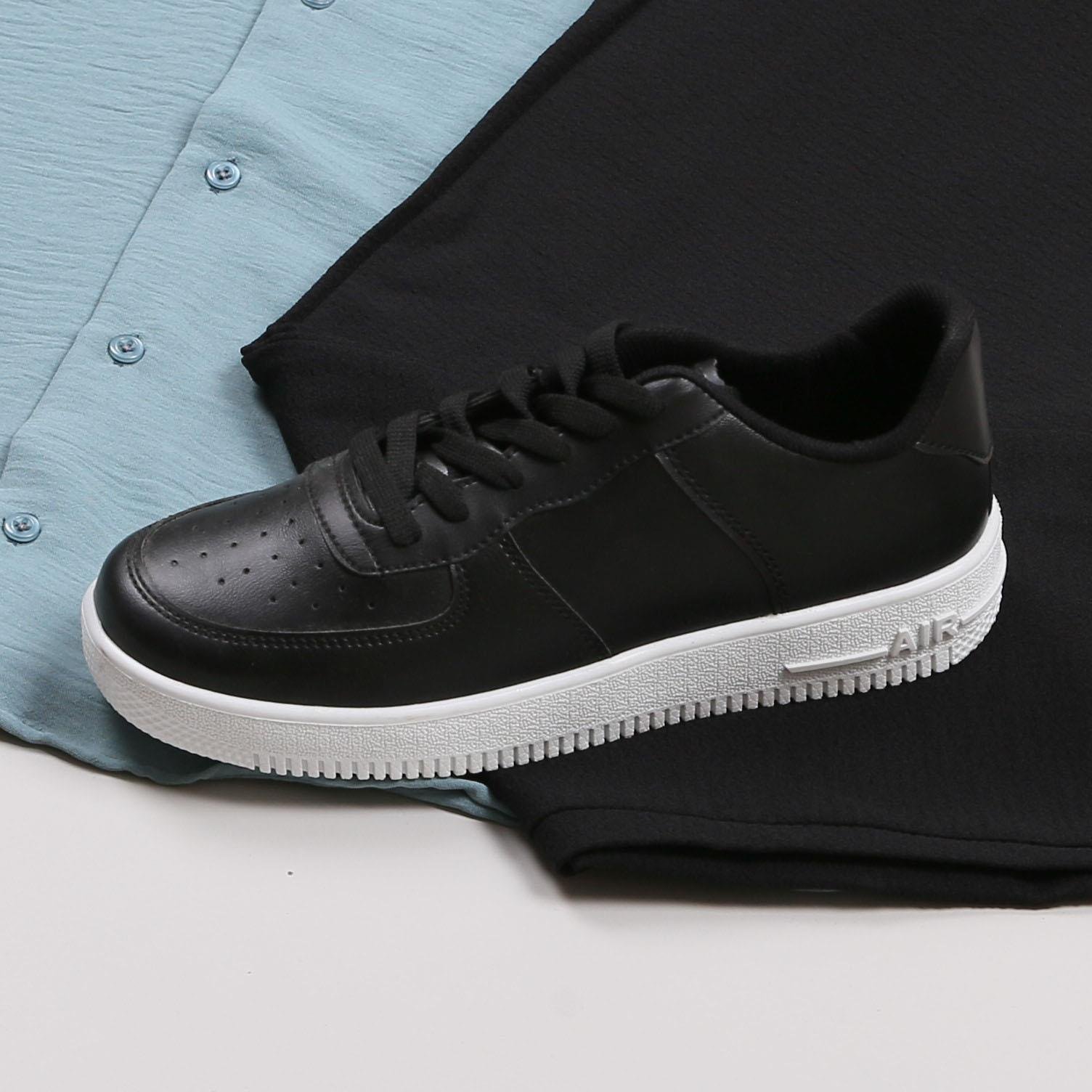 Mavi Kısa Kol Gömlek Pantolon Ayakkabı Kombin