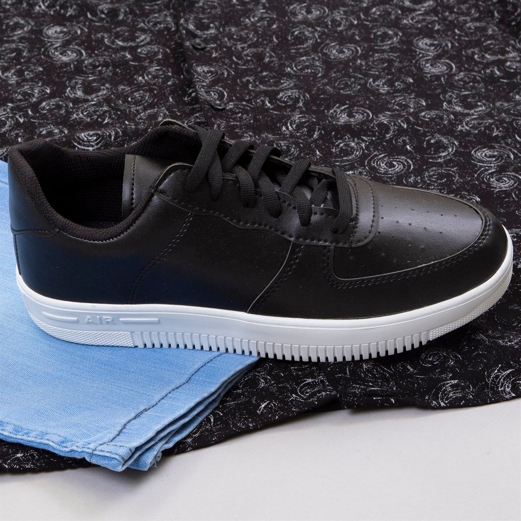 Mavi Kot Şort Baskılı Gömlek Ayakkabı Kombin