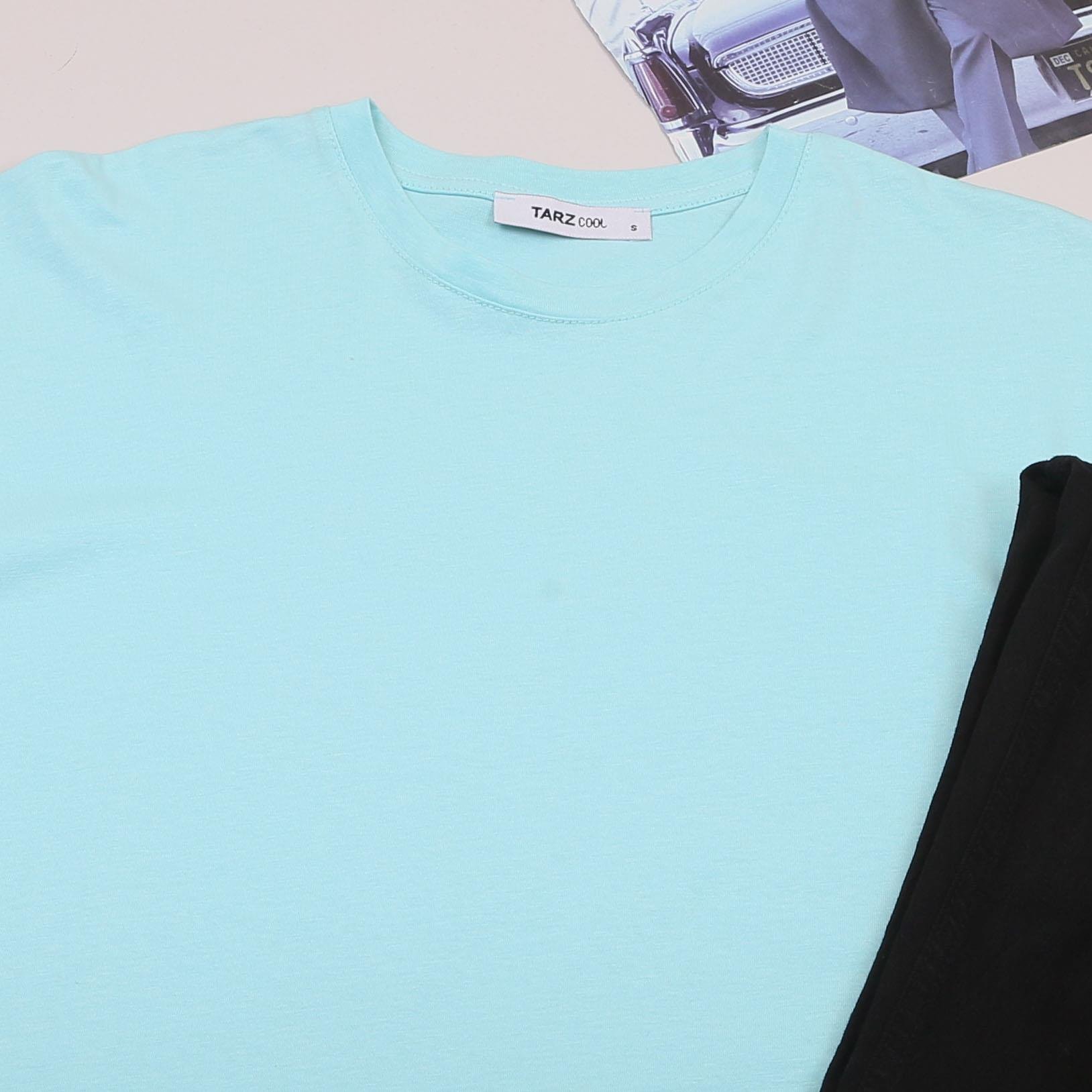 Mavi Oversize Tişört Pantolon Ayakkabı Kombin