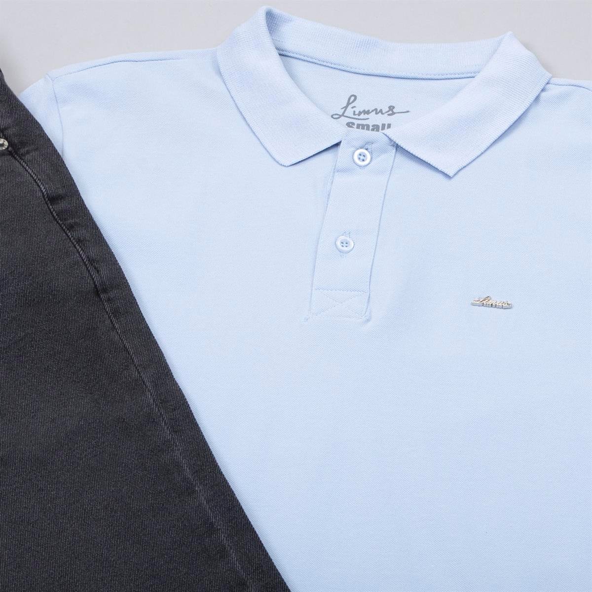 Mavi Polo Yaka Tişört Pantolon Ayakkabı Kombin