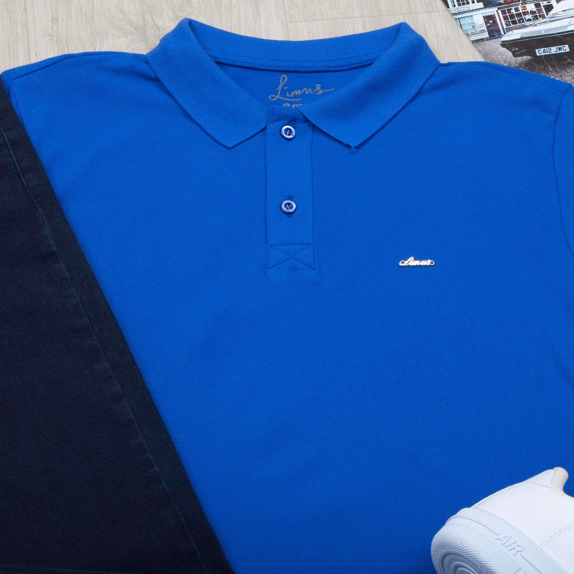 Mavi Polo Yaka Tişört Pantolon Ayakkabı Kombin