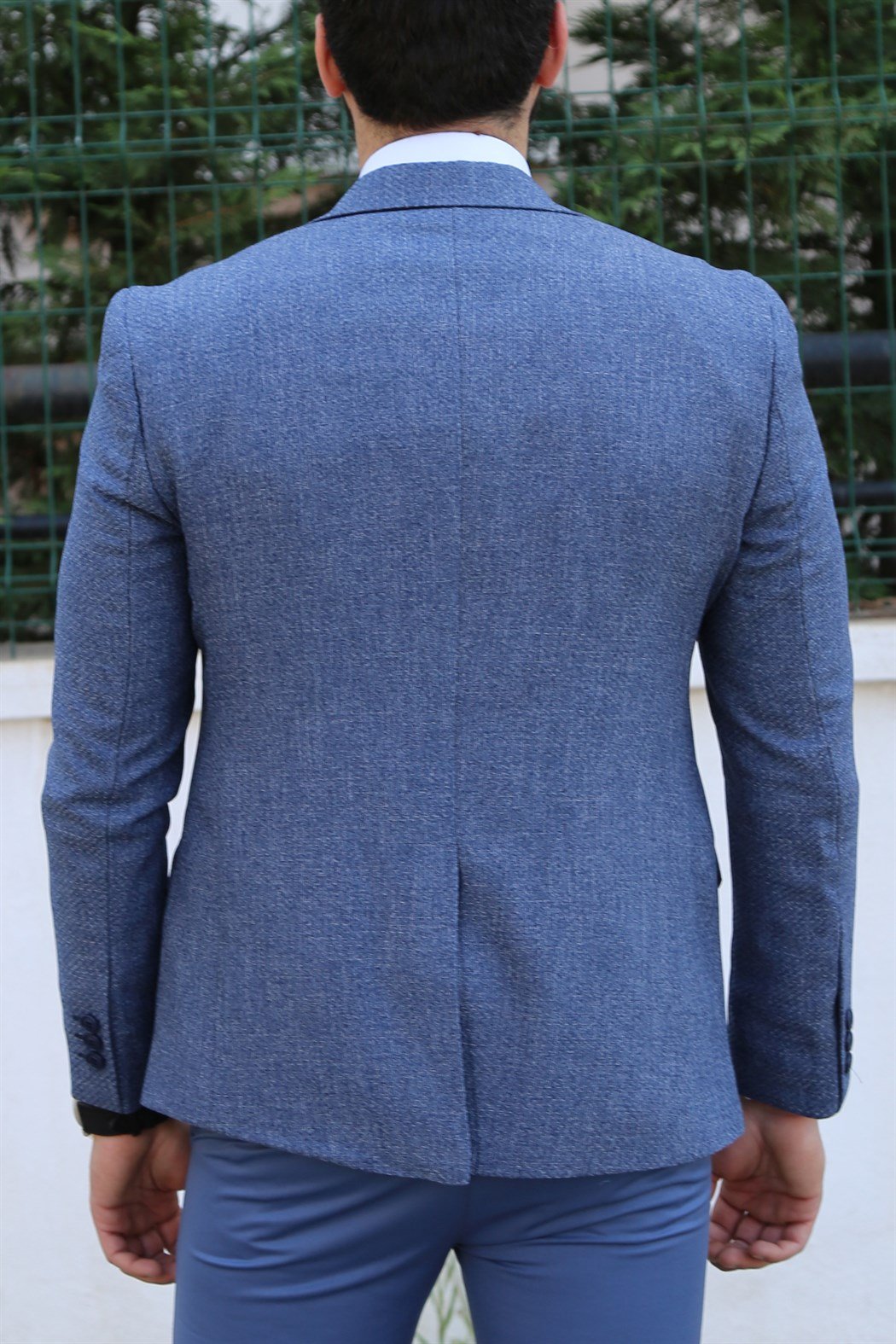 Mavi Yelek Ceket Takım