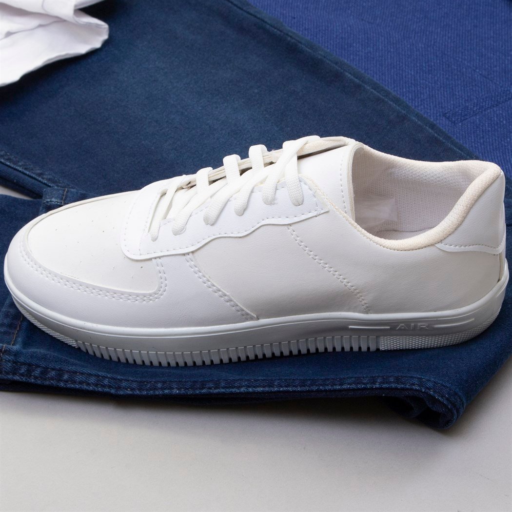 Mavi Zincirli Yelek  Gömlek Pantolon Ayakkabı Kombin