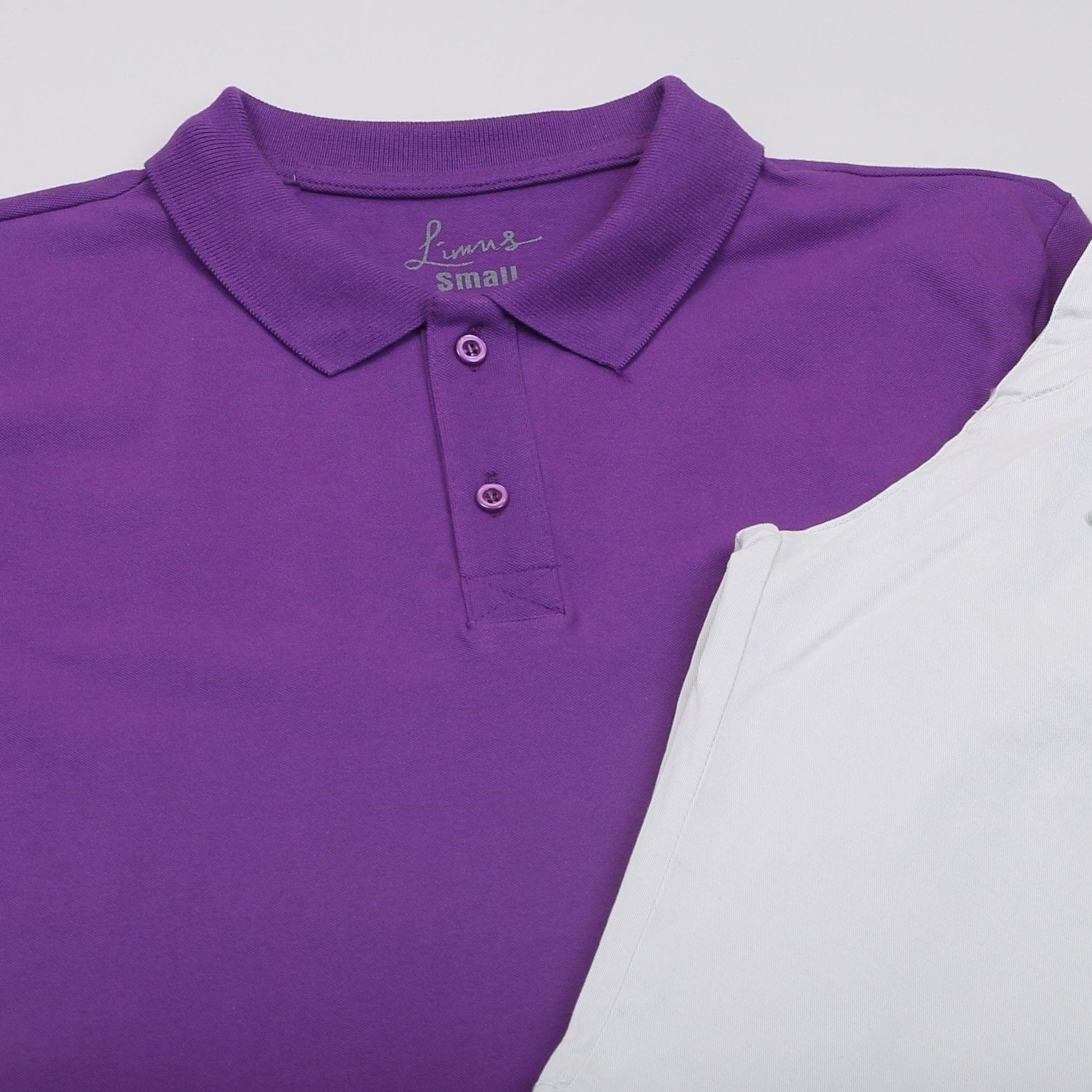 Mor Polo Yaka Tişört Şort Ayakkabı Kombin