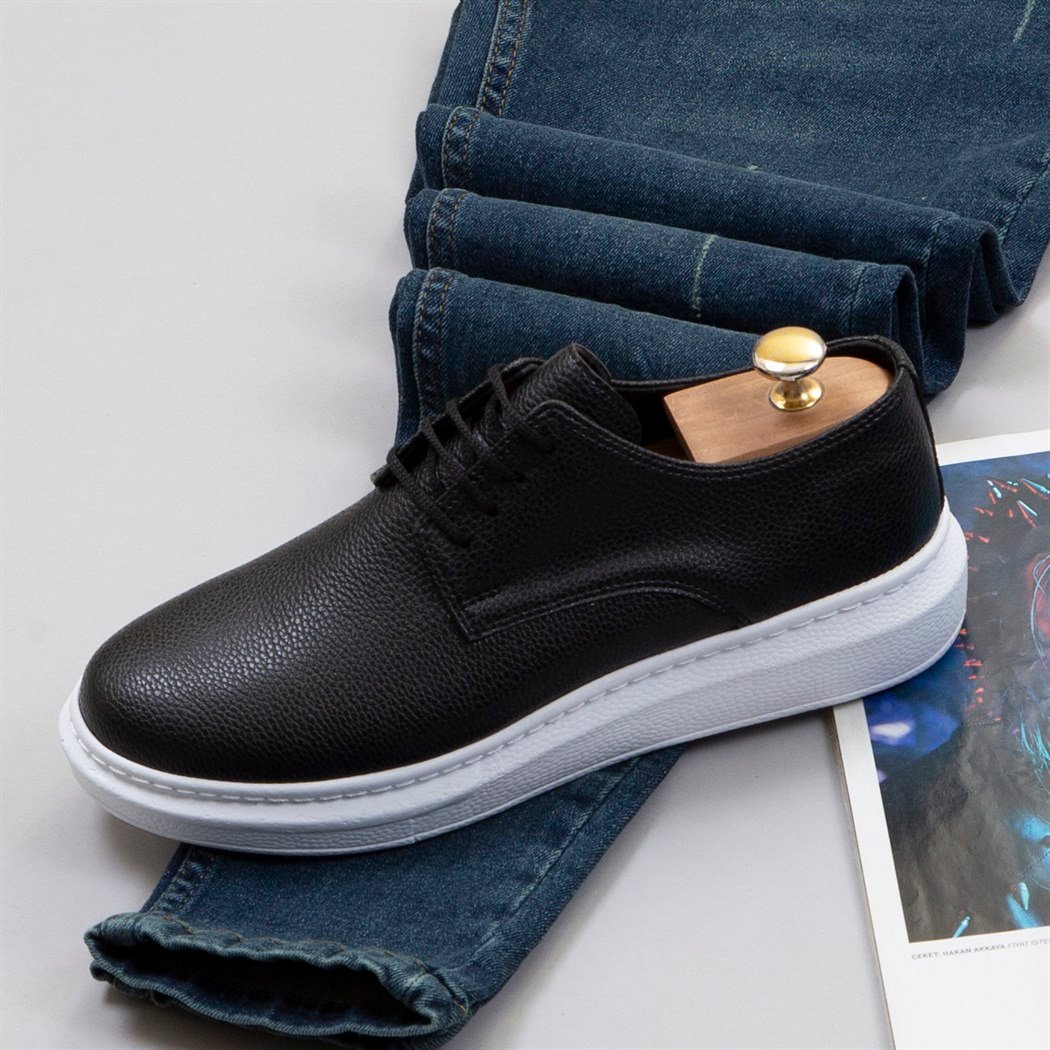 Pamuklu Mint Kot Gömlek Boğazlı Kazak Pantolon Ayakkabı Kombin