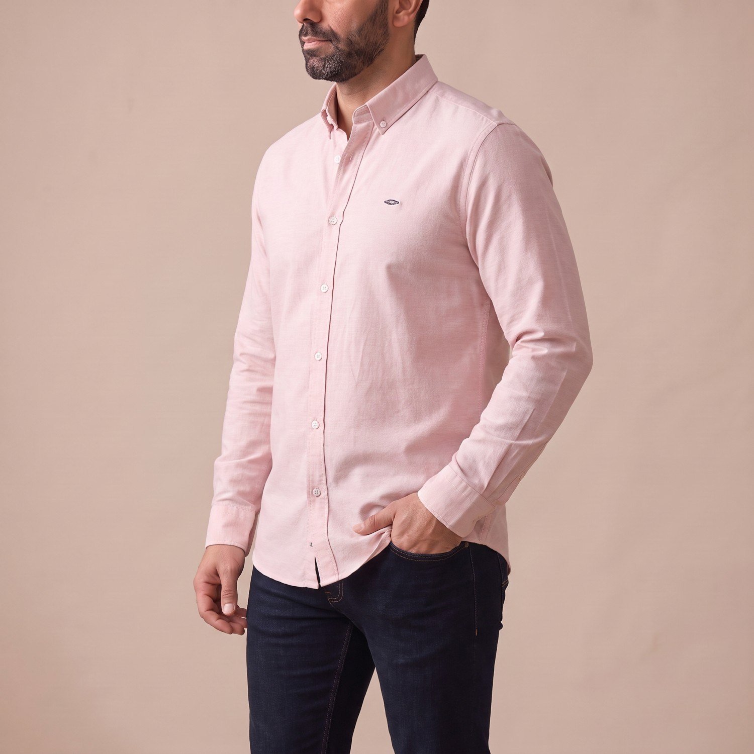 Pembe Spor Gömlek Erkek