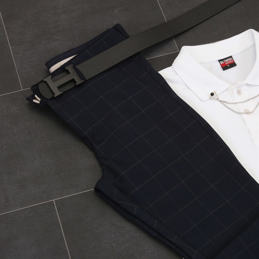 Polo Yaka T-Shirt Kumaş Pantolon Spor Ayakkabı Koımbini 