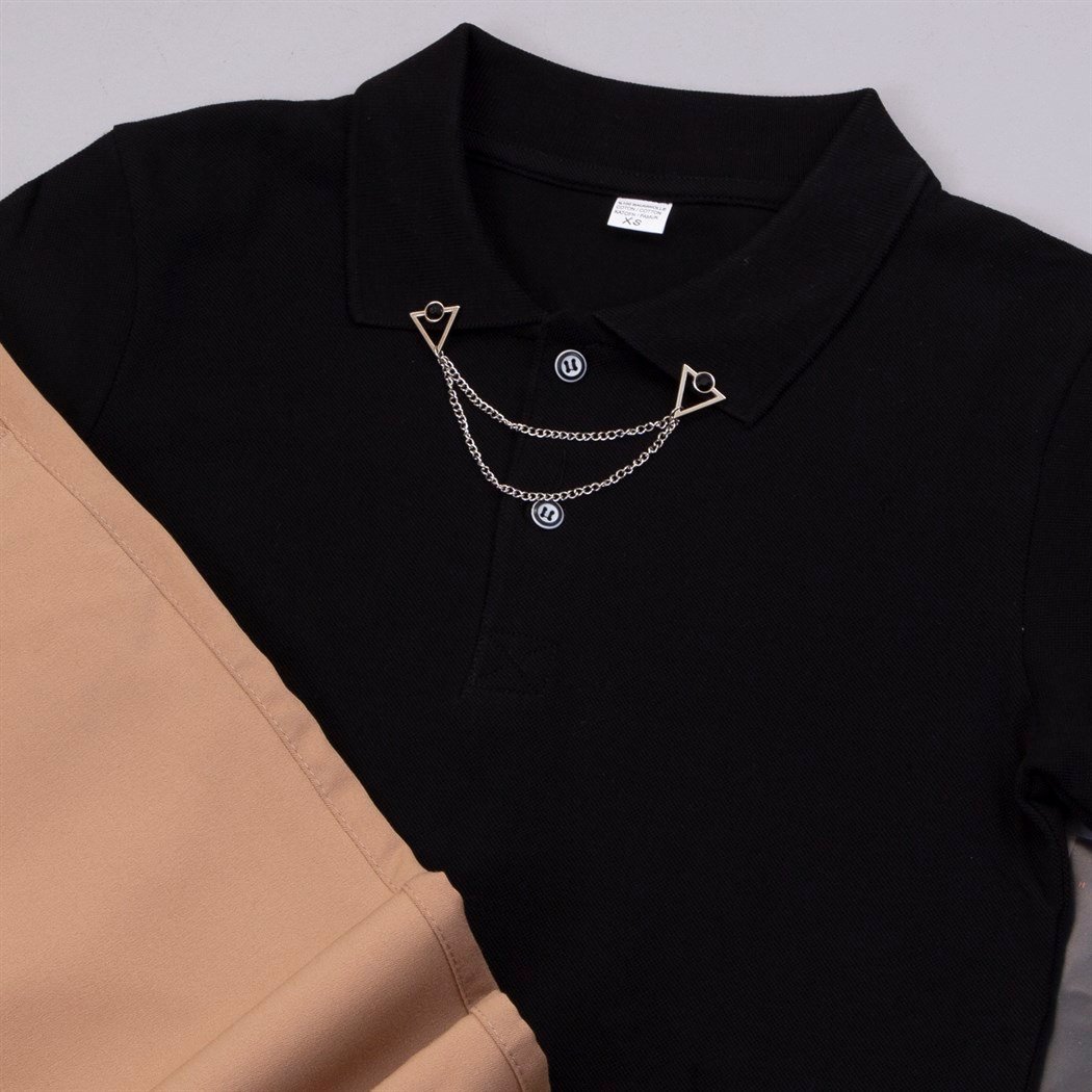 Polo Yaka Tişört Pantolon Ayakkabı Kombin