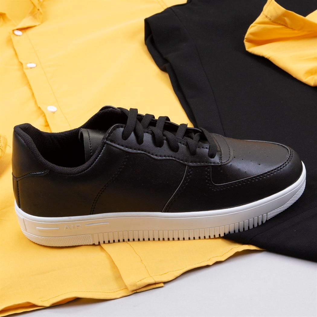 Sarı Gömlek Pantolon Ayakkabı Kombini 