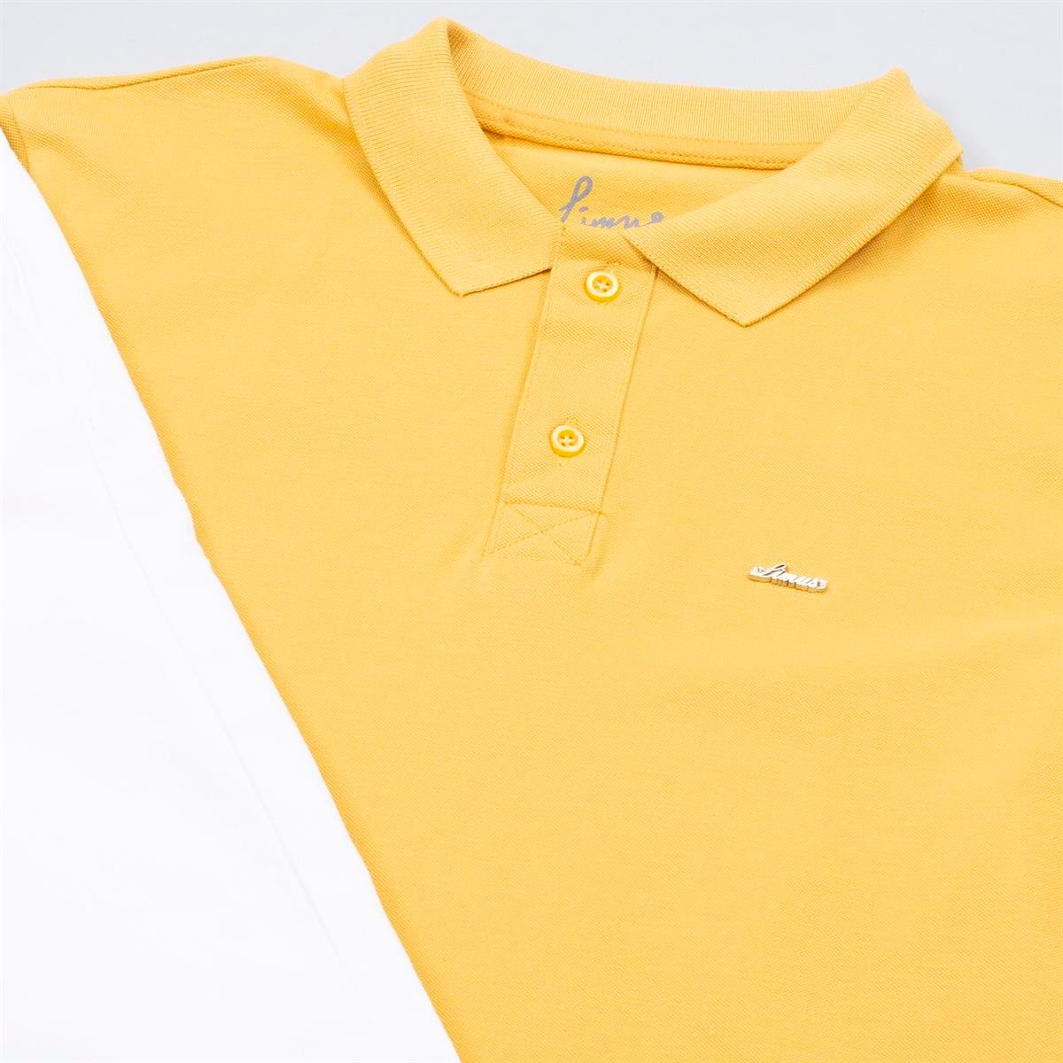 Sarı Polo Yaka Tişört Pantolon Ayakkabı Kombin