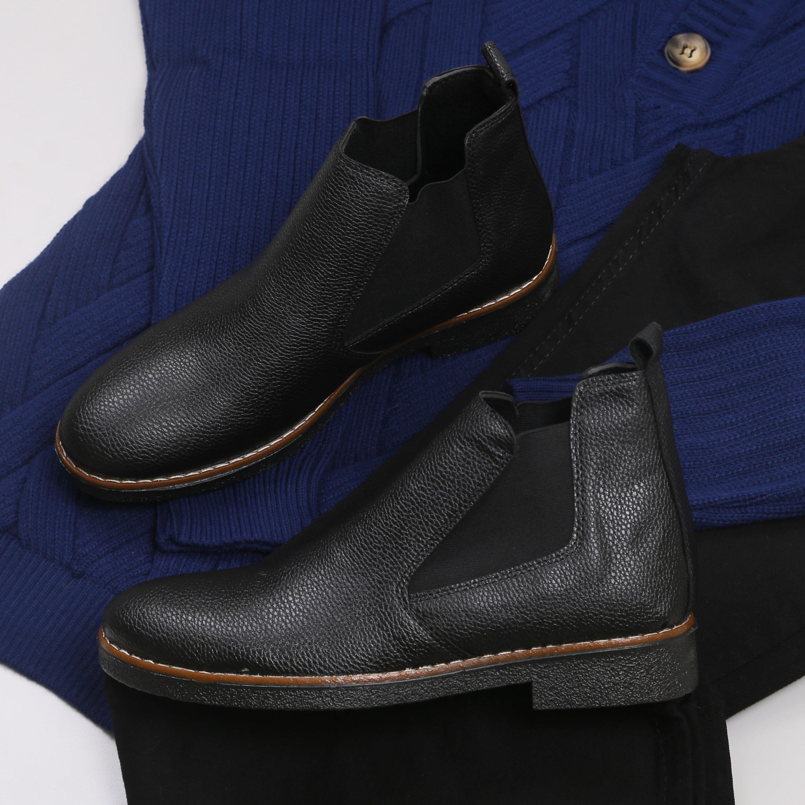 Sax Mavi Triko Kazak Kot Pantolon Bot Kombini