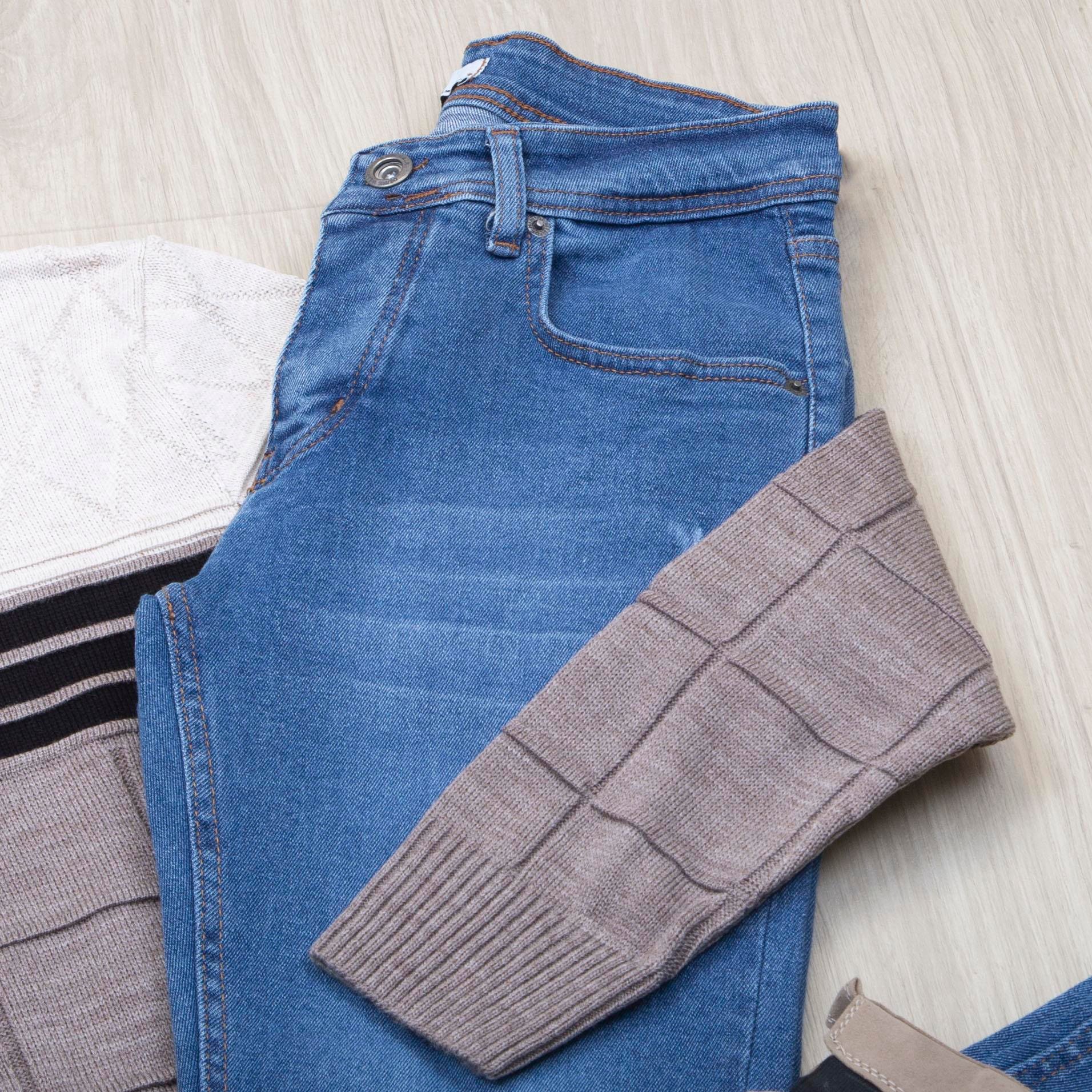 Şeritli Kazak Pantolon Bot Kombin