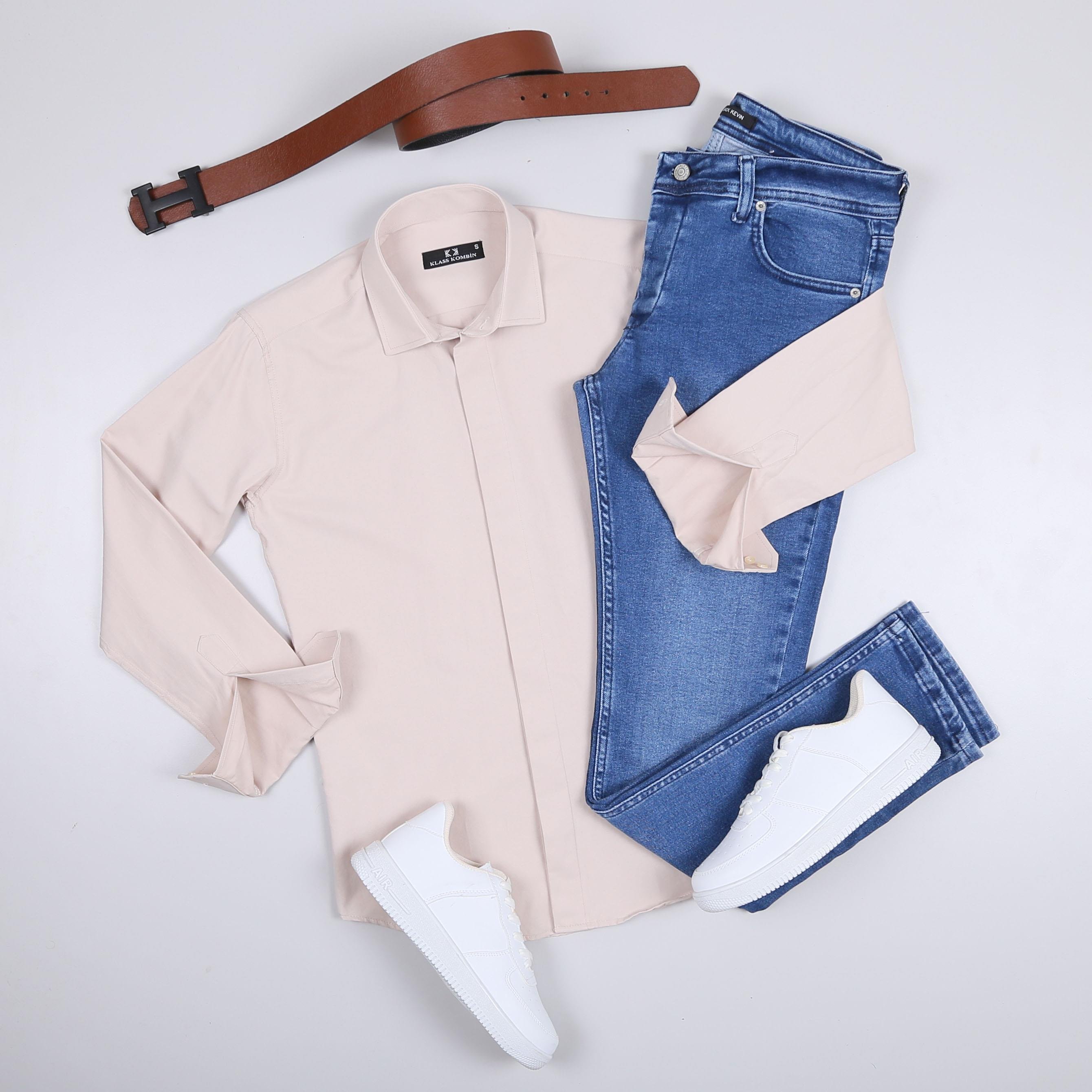 Şık Spor Gömlek Kombini