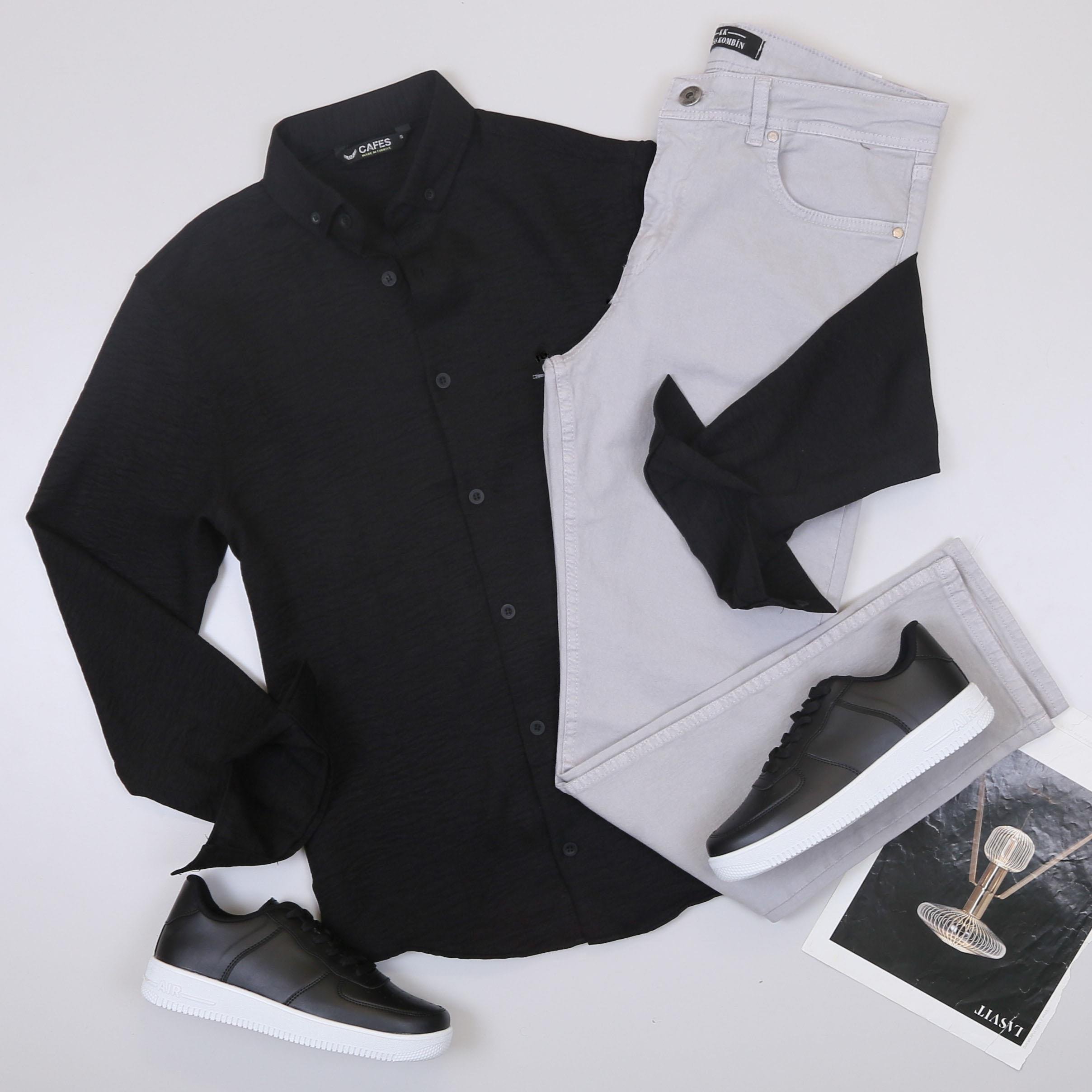 Şık Spor Gömlekli Kombin