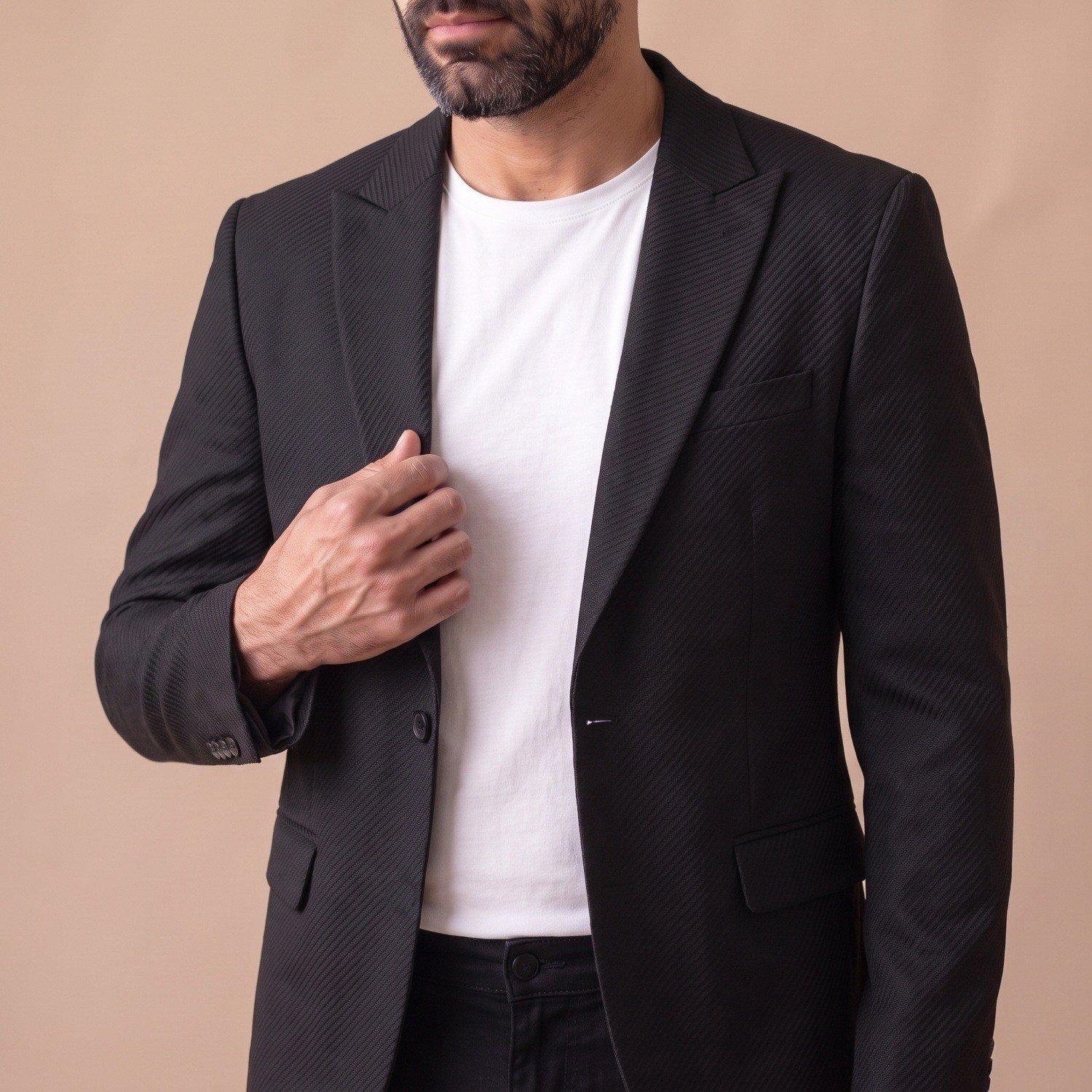 Siyah Blazer Ceket Erkek
