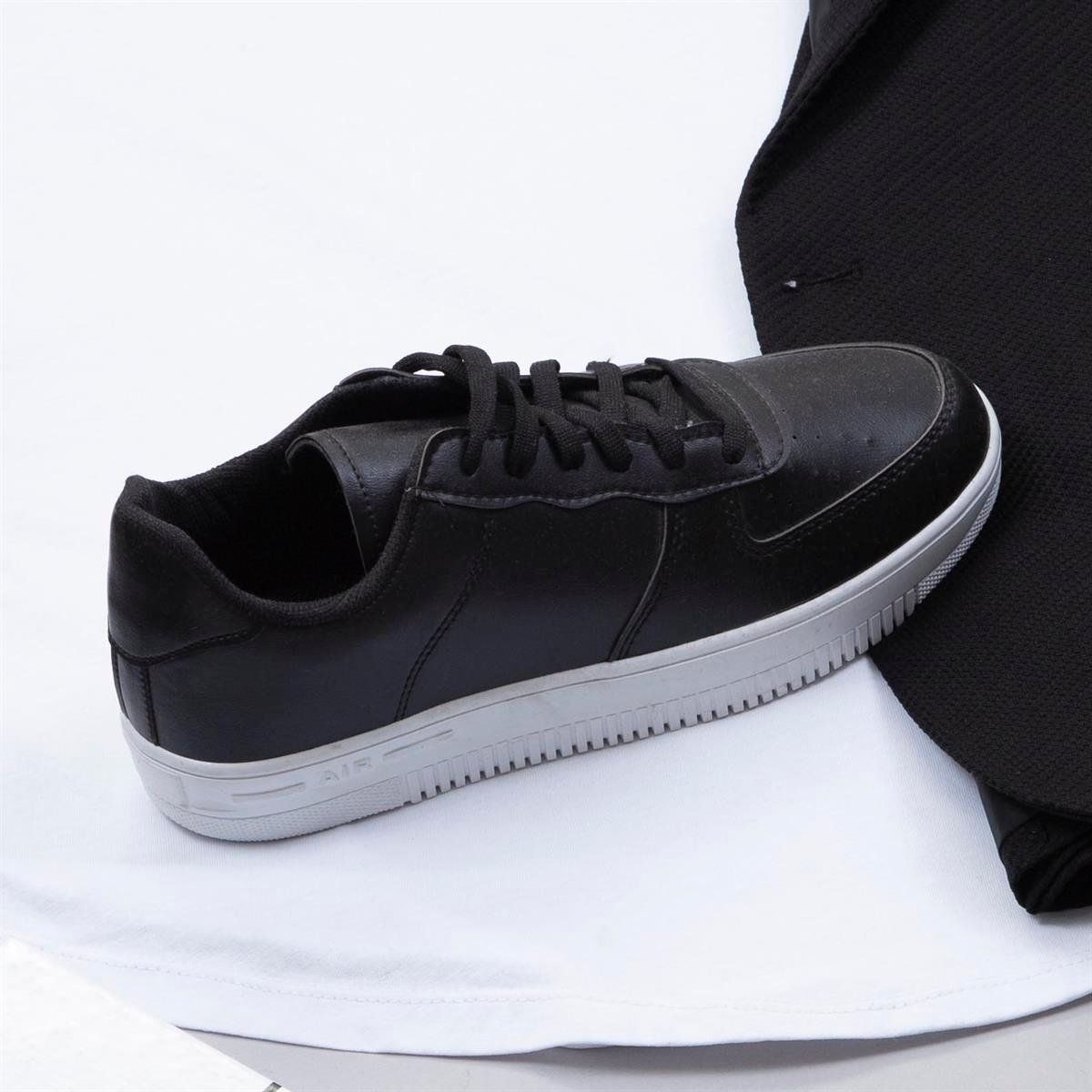 Siyah Blazer Ceket Tişört Pantolon Ayakkabı Kombin