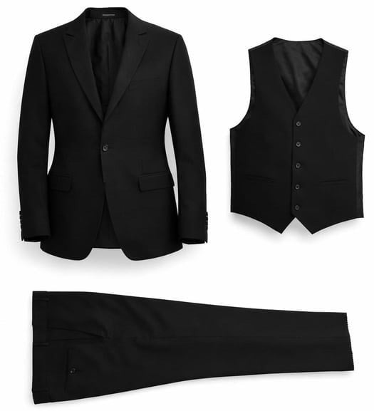 Siyah  Ceket Yelek  Pantolon Kombini