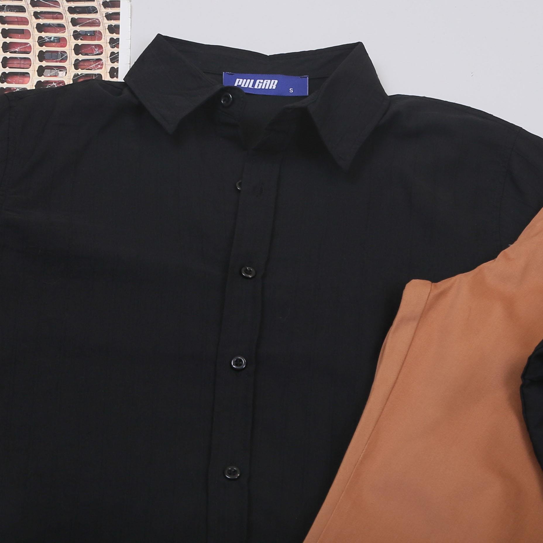 Siyah Çizgili Gömlek Pantolon Ayakkabı Kombin