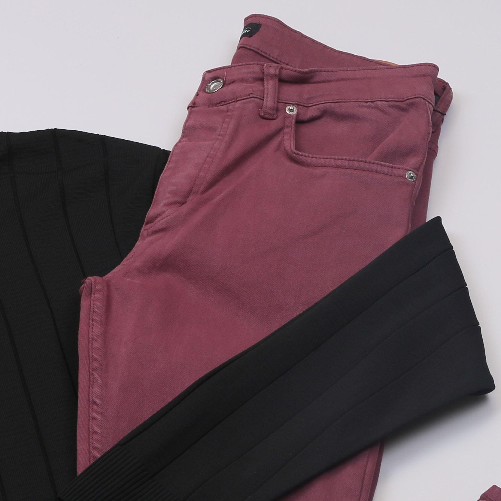 Siyah Çizgili Triko Polo Yaka Pantolon Ayakkabı Kombin