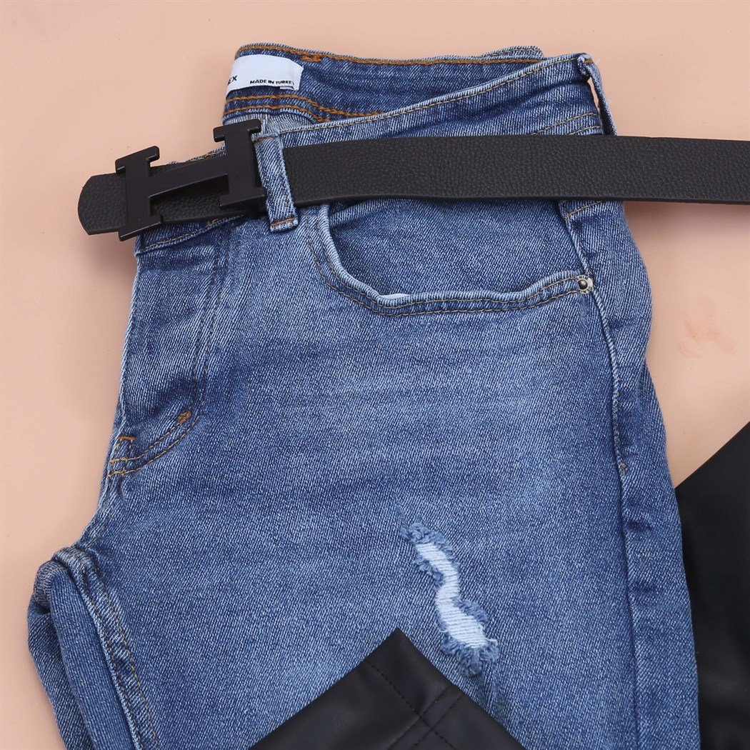 Siyah Deri Ceket Ayakkabı Kombini