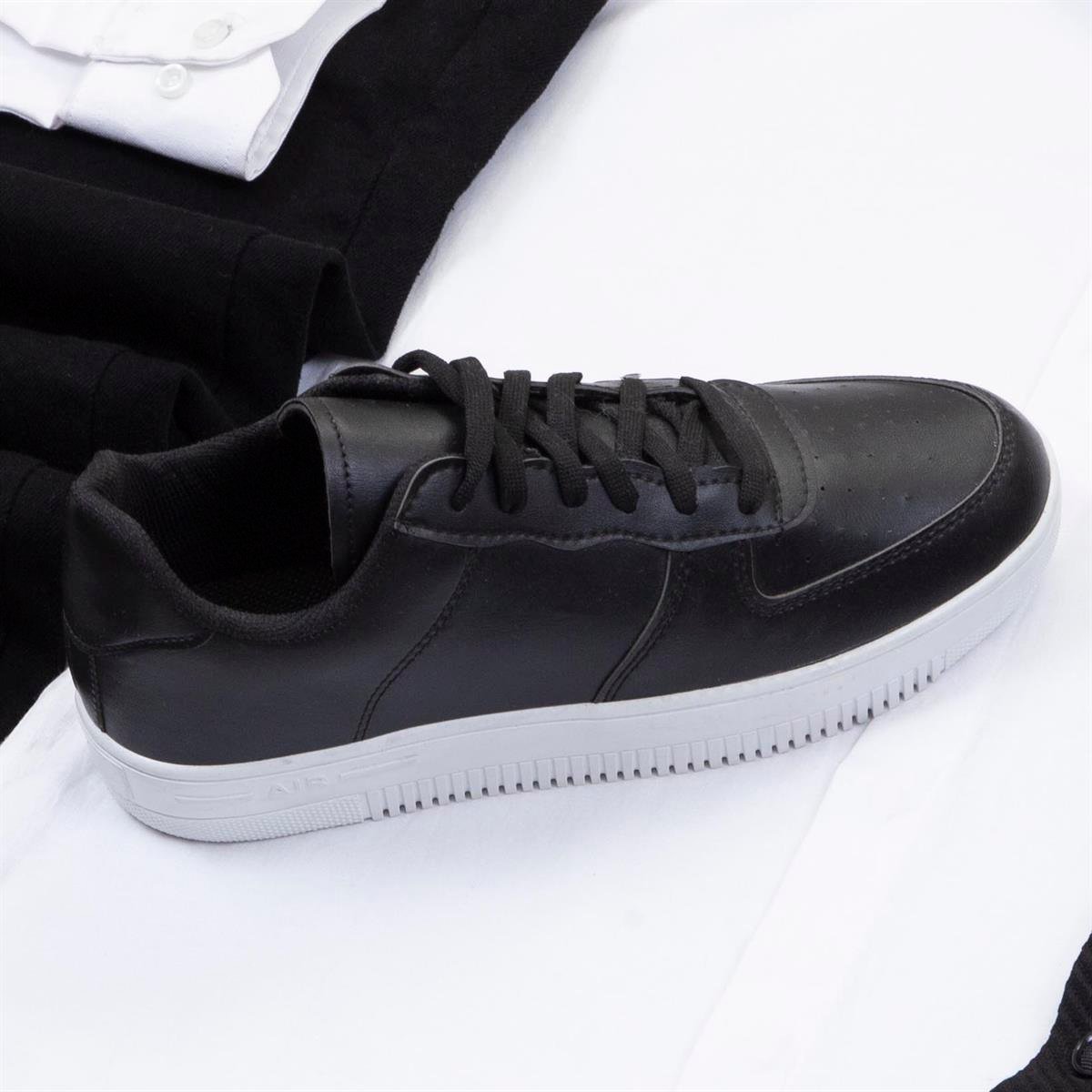 Siyah Dik Yaka Blazer Ceket Gömlek Pantolon Ayakkabı Kombin