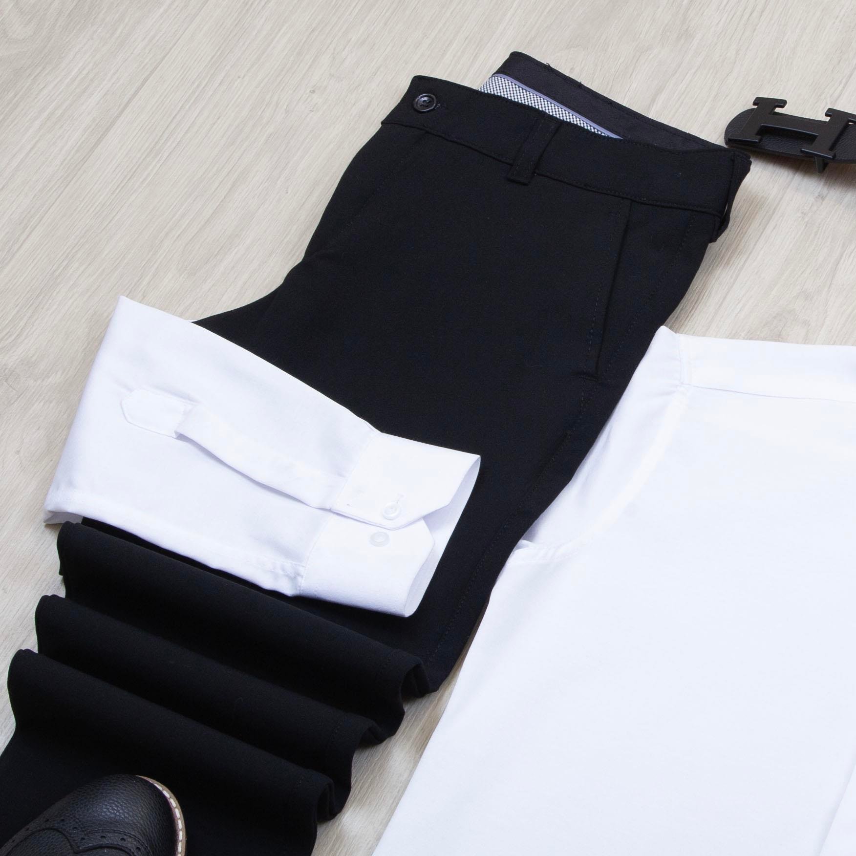 Siyah Dik Yaka Blazer Ceket Gömlek Pantolon Ayakkabı Kombin