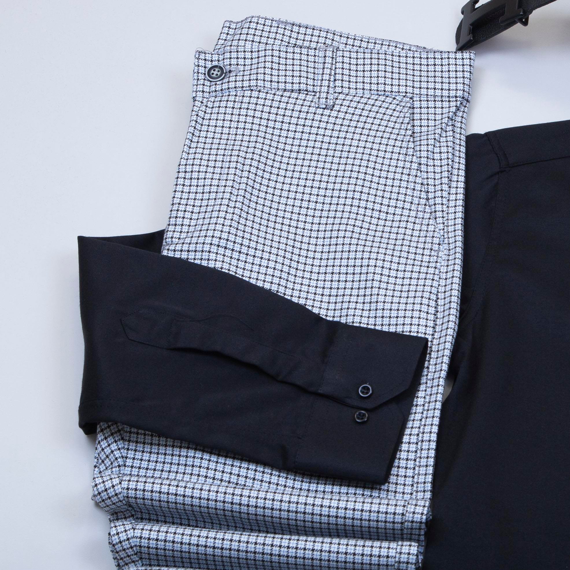 Siyah Gömlek Ekose Pantolon Ayakkabı Kombin