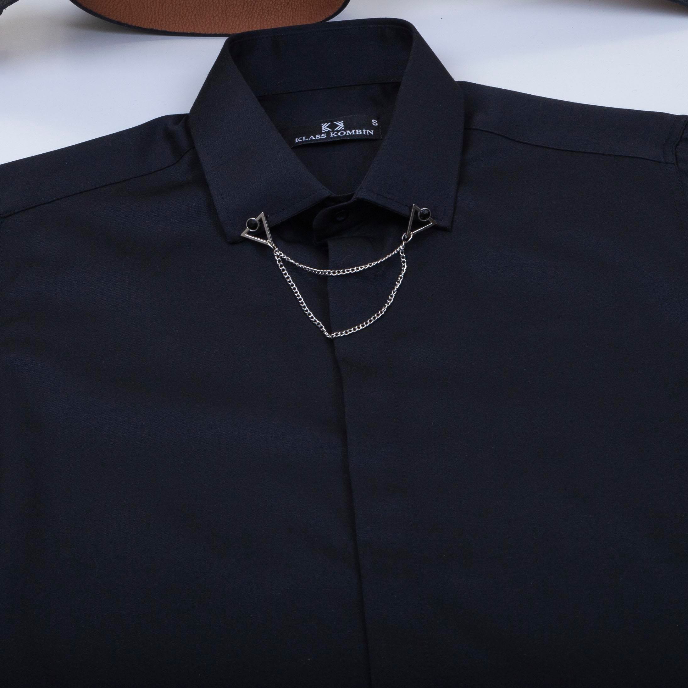 Siyah Gömlek Ekose Pantolon Ayakkabı Kombin