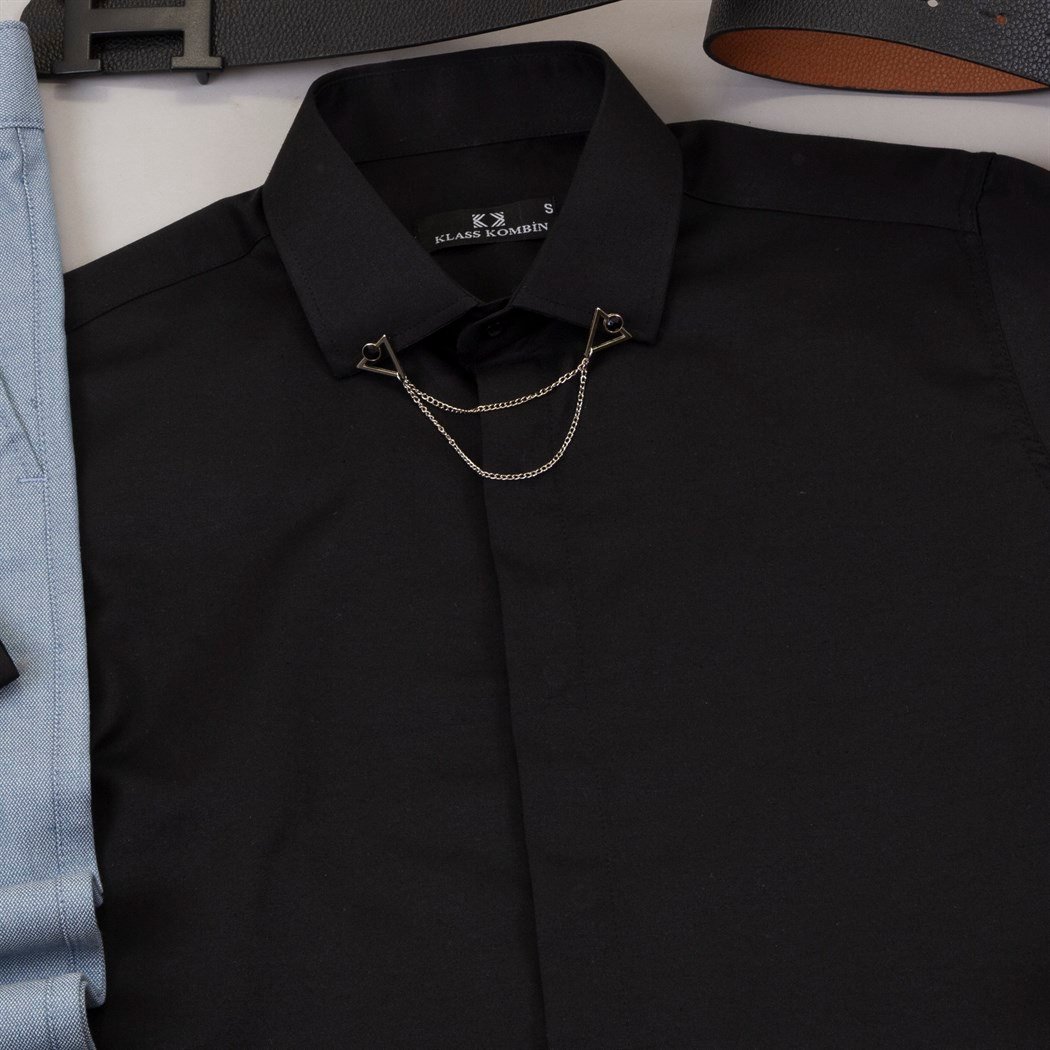 Siyah Gömlek Mavi Pantolon Ayakkabı Kombin