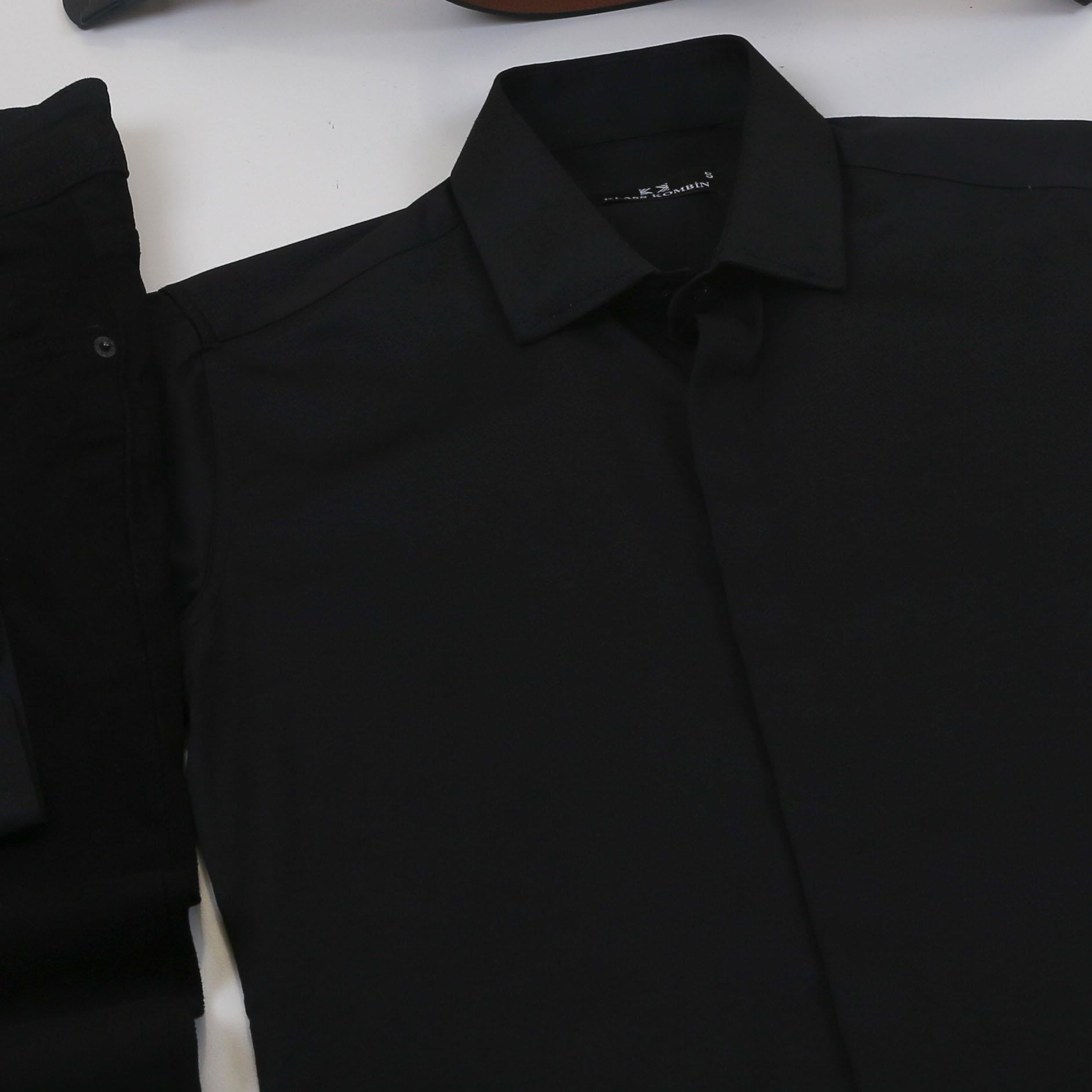 Siyah Gömlek Pantolon Ayakkabı Kombin