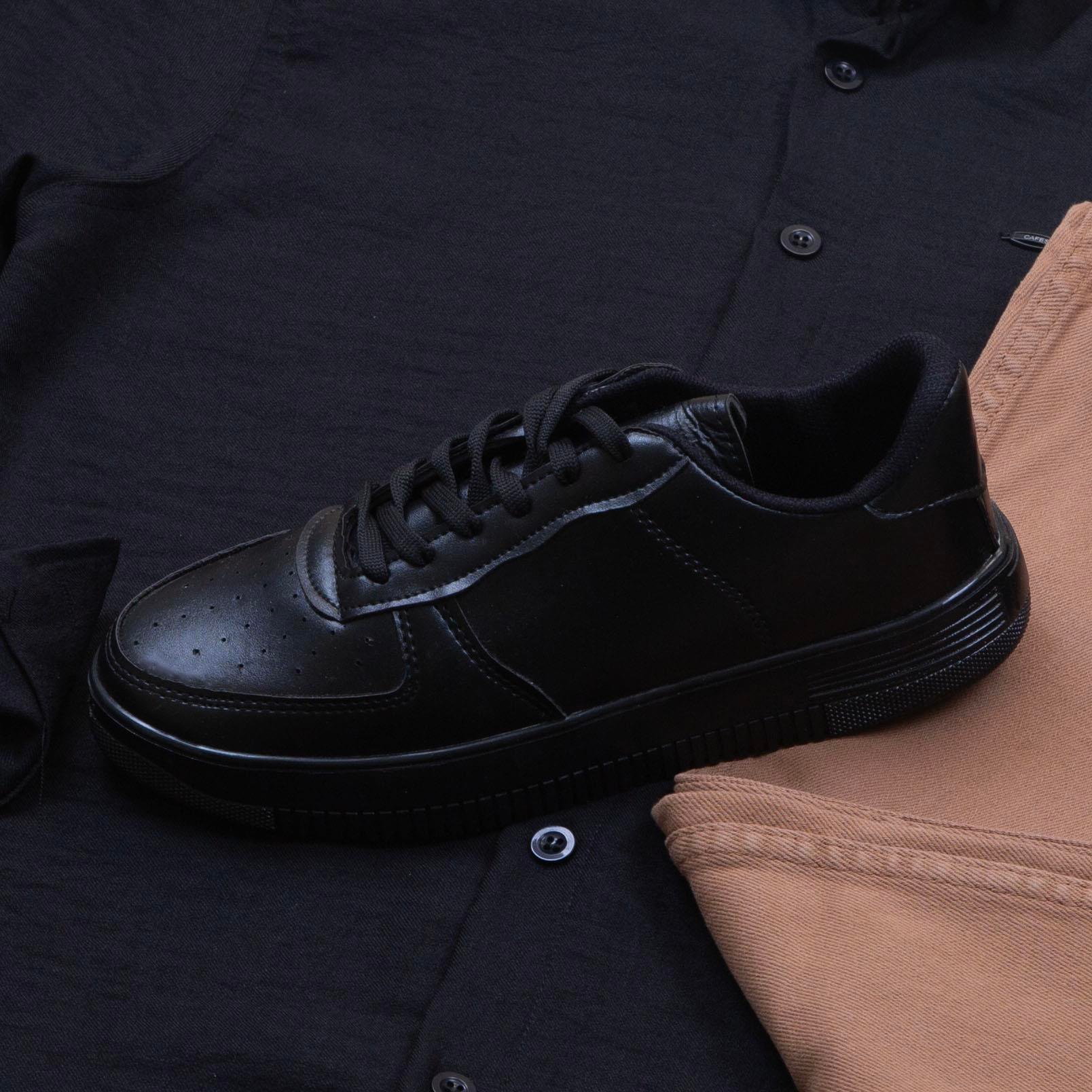 Siyah Gömlek Pantolon Ayakkabı Kombin