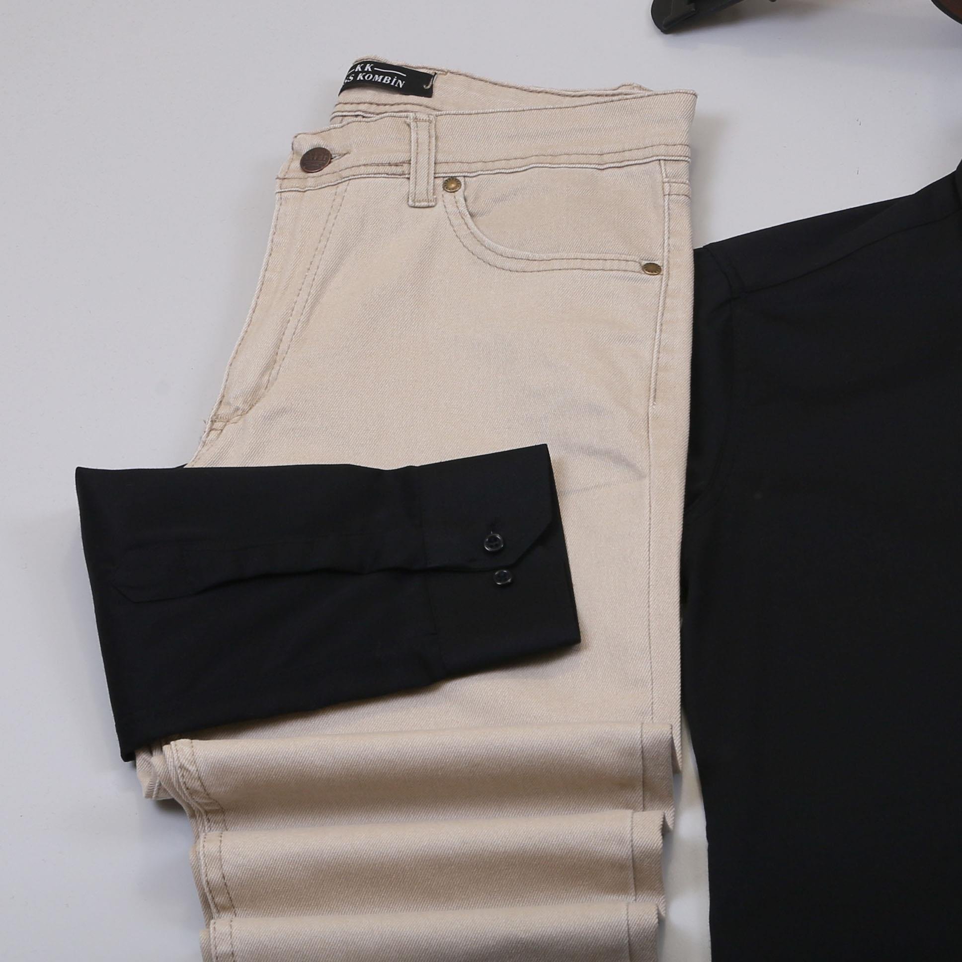 Siyah Gömlek Pantolon Bot Kombin