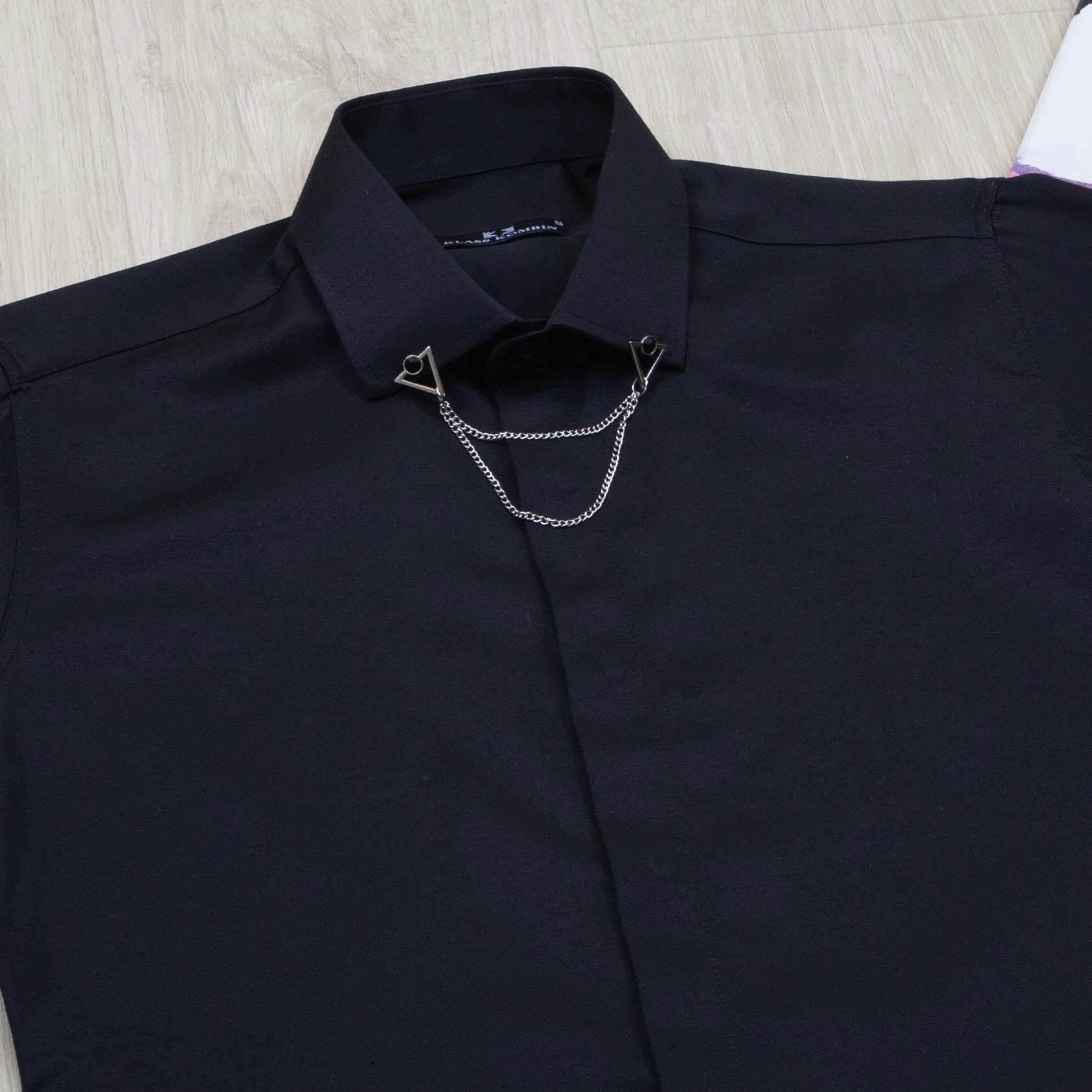 Siyah Gömlek Siyah Ekose Pantolon Kombin