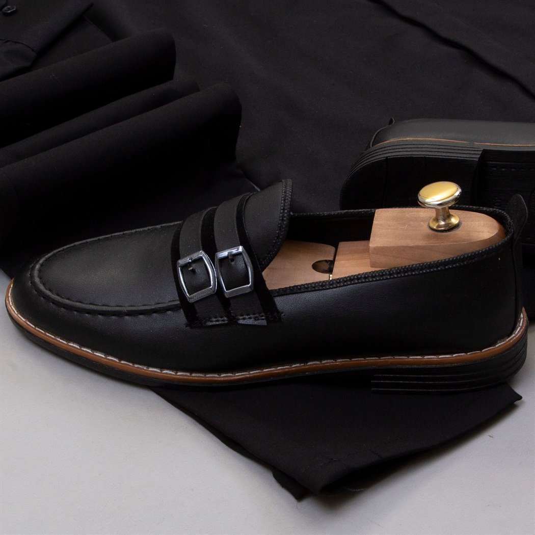 Siyah Gömlek Siyah Pantolon Ayakkabı Kombin