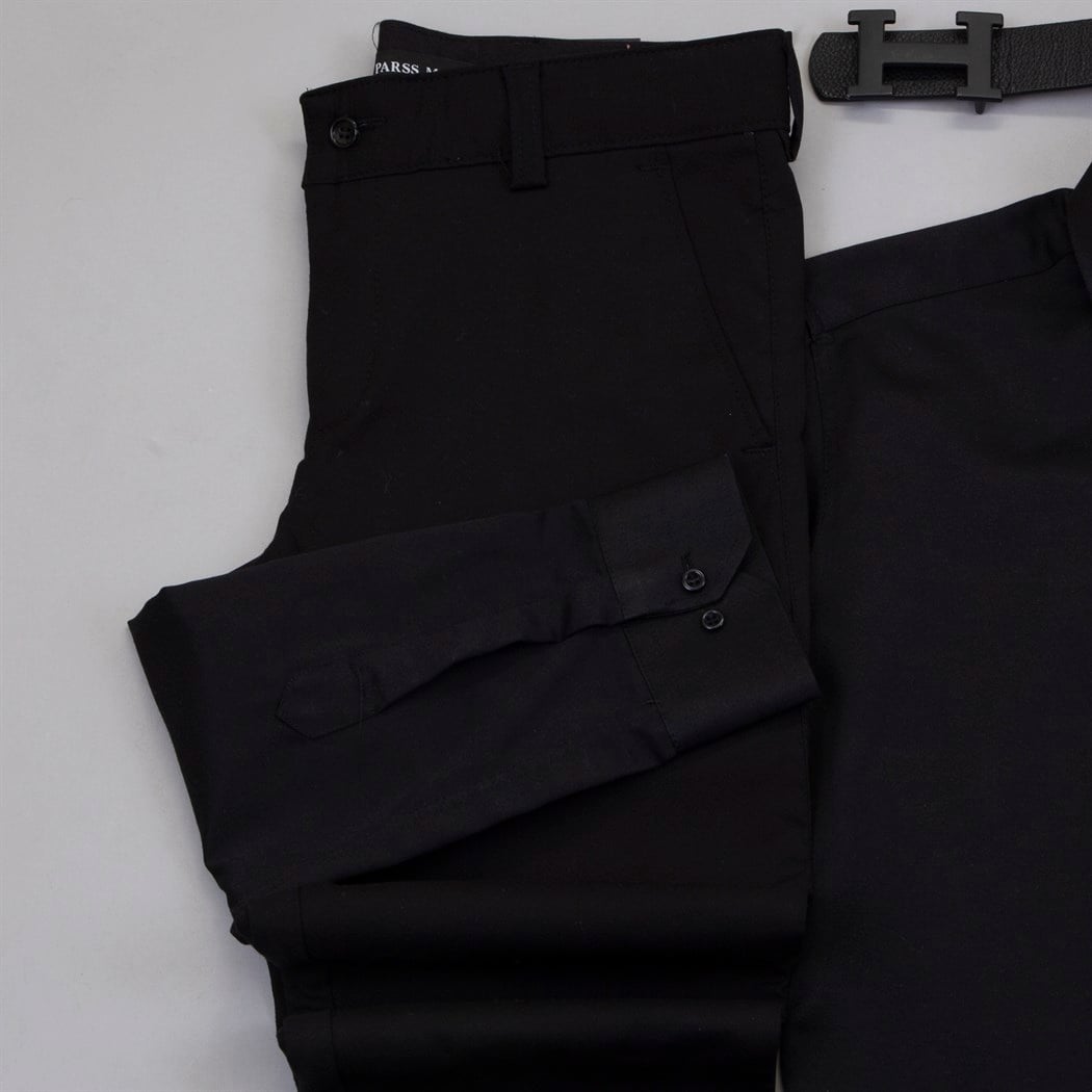 Siyah Gömlek Siyah Pantolon Ayakkabı Kombin