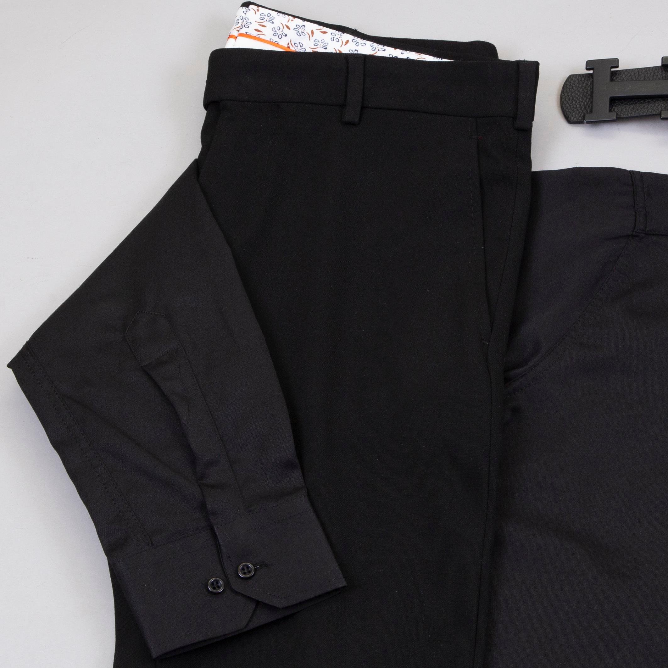 Siyah Gömlek Siyah Pantolon Ayakkabı Kombin