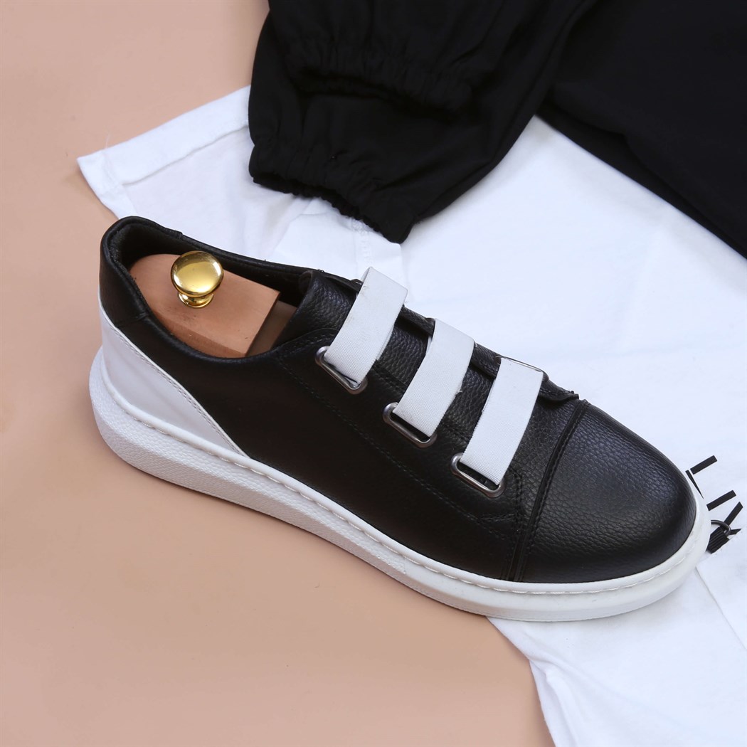 Siyah Jagger Tshirt 3Bant Ayakkabı Kombini