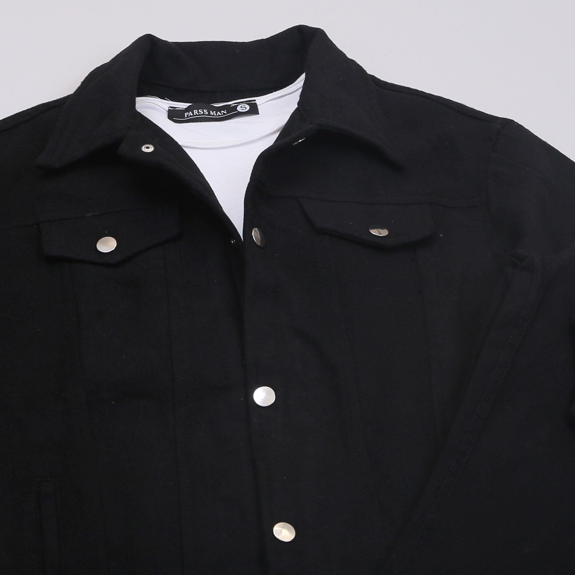 Siyah Kaşe Ceket Tişört Pantolon Ayakkabı Kombin