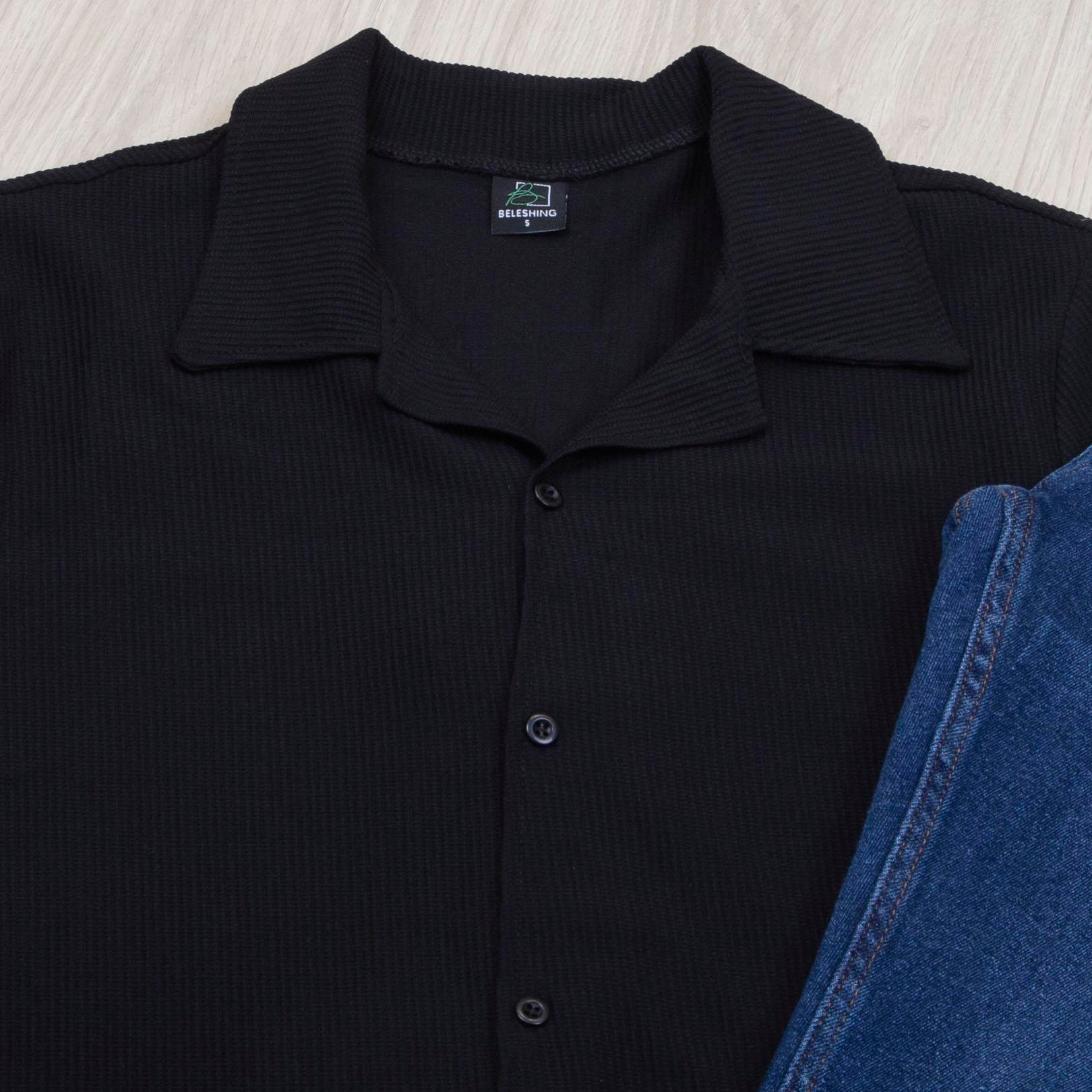 Siyah Kısa Kol Gömlek Pantolon Ayakkabı Kombin